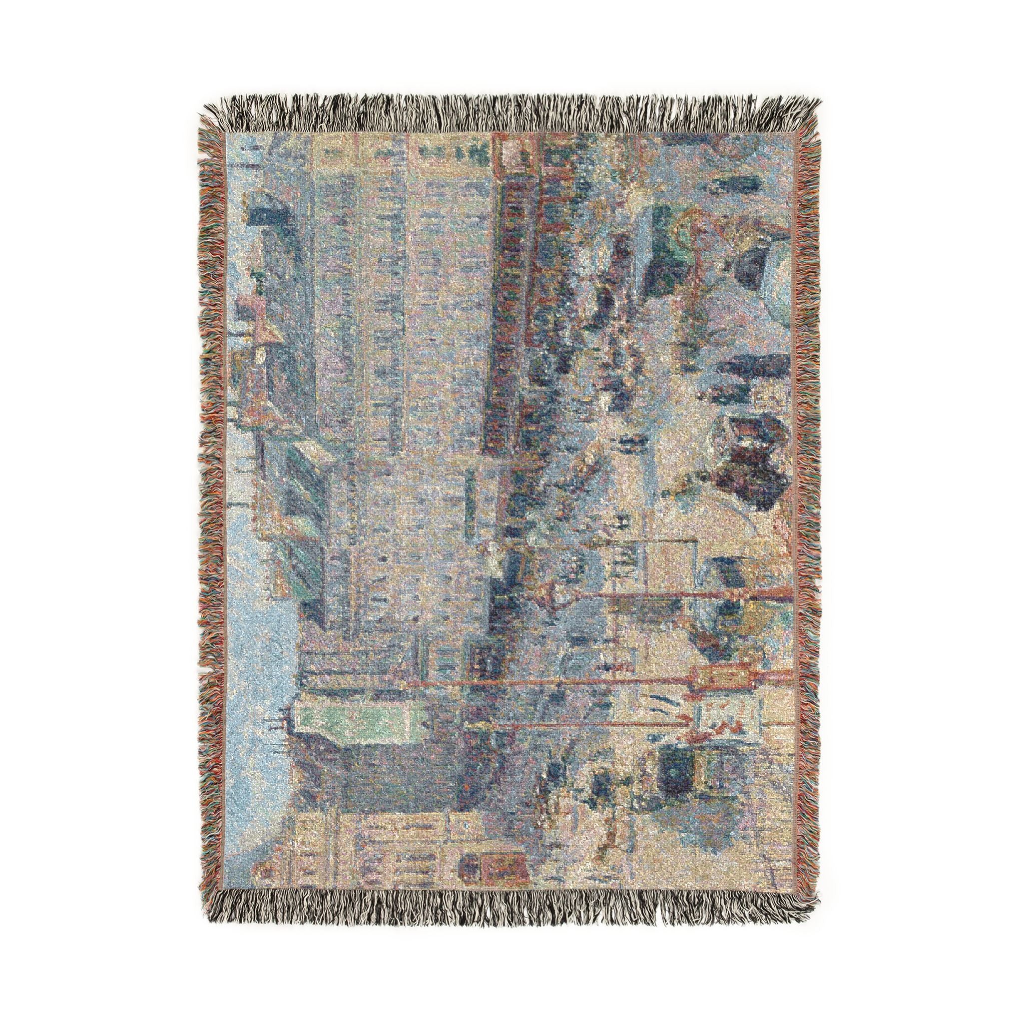 Camille Pissarro - The Place du Havre, Paris | Woven Tapestry Blanket - Image 11