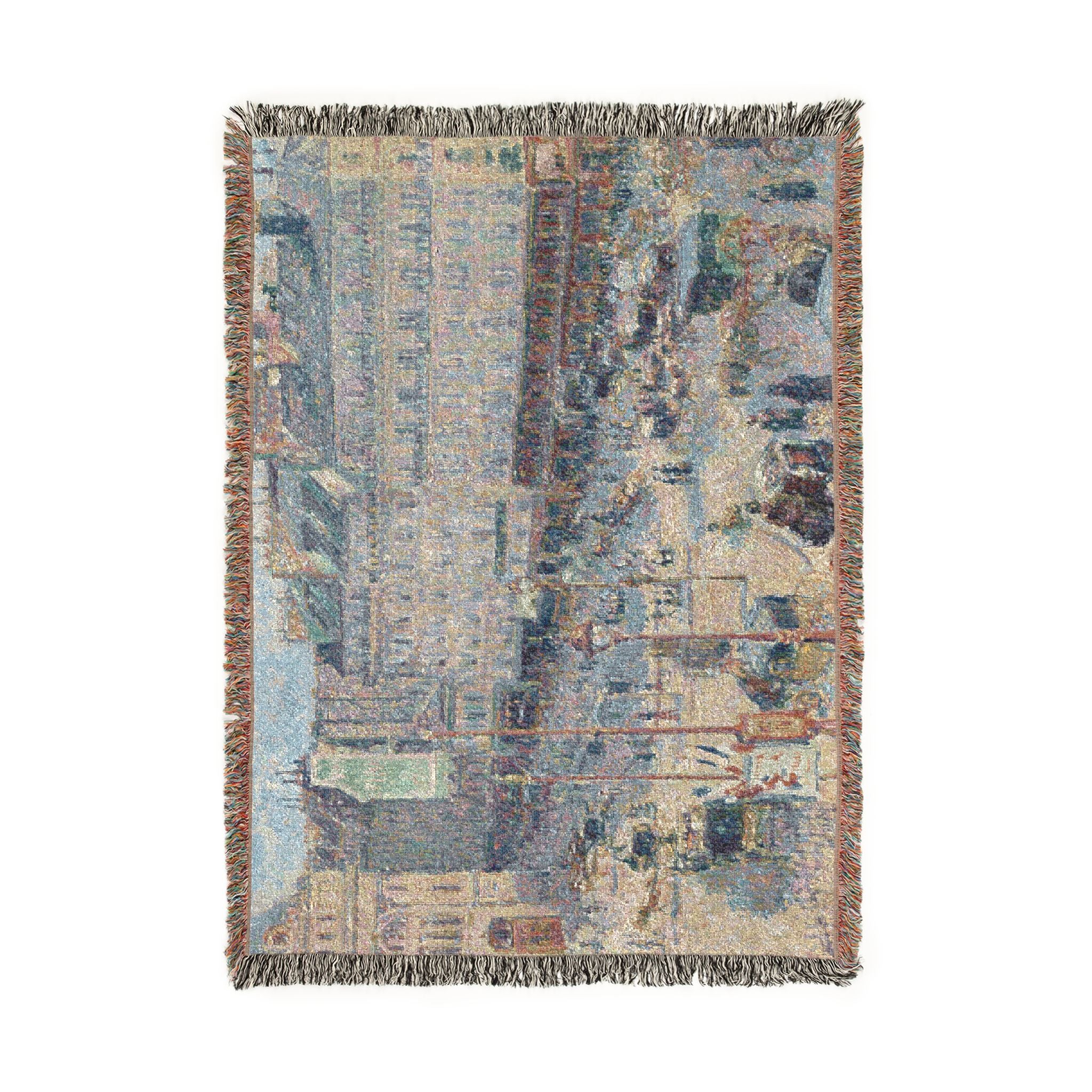 Camille Pissarro - The Place du Havre, Paris | Woven Tapestry Blanket - Image 6