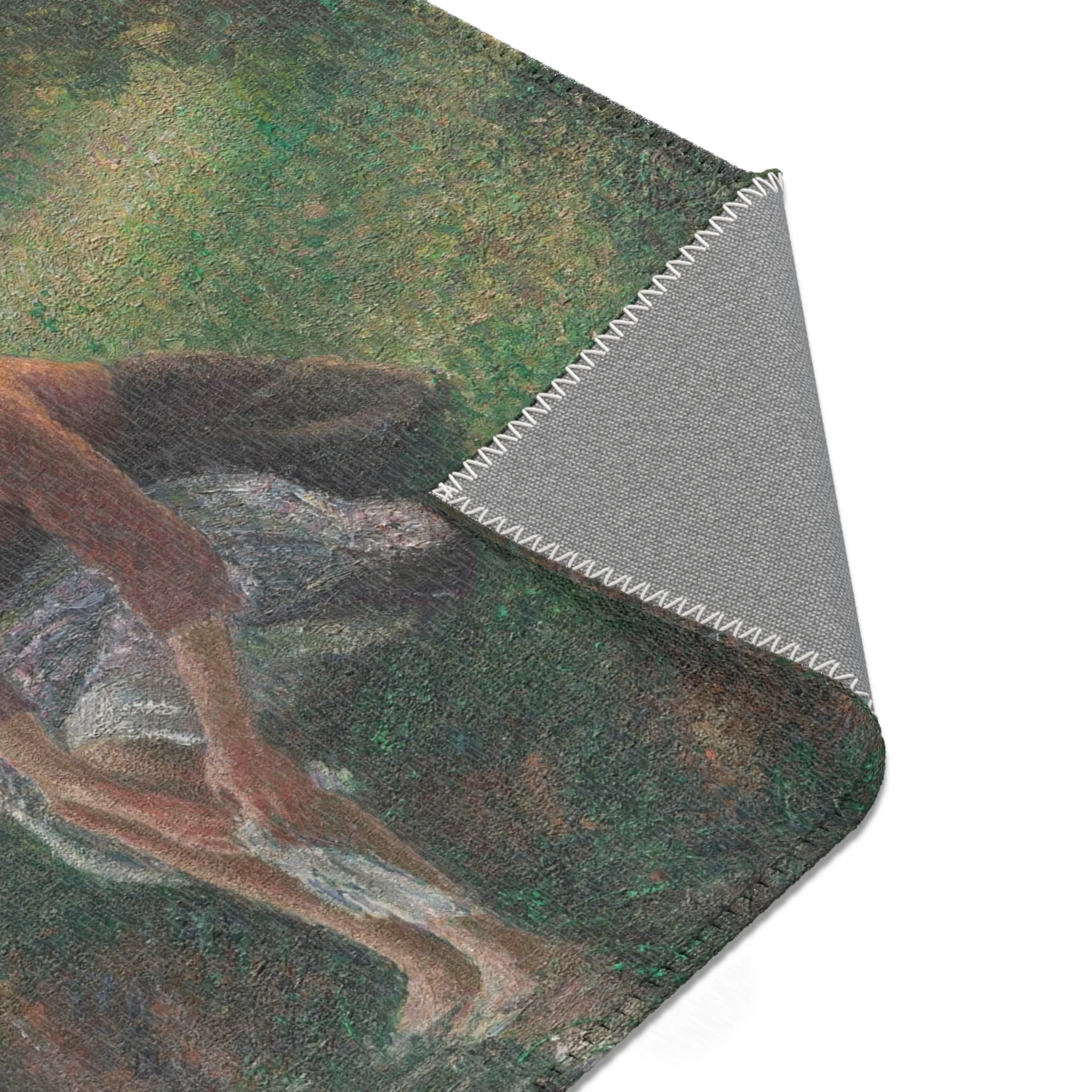 Camille Pissarro - Woman Bathing Her Feet in a Brook | Area Rug - Image 13