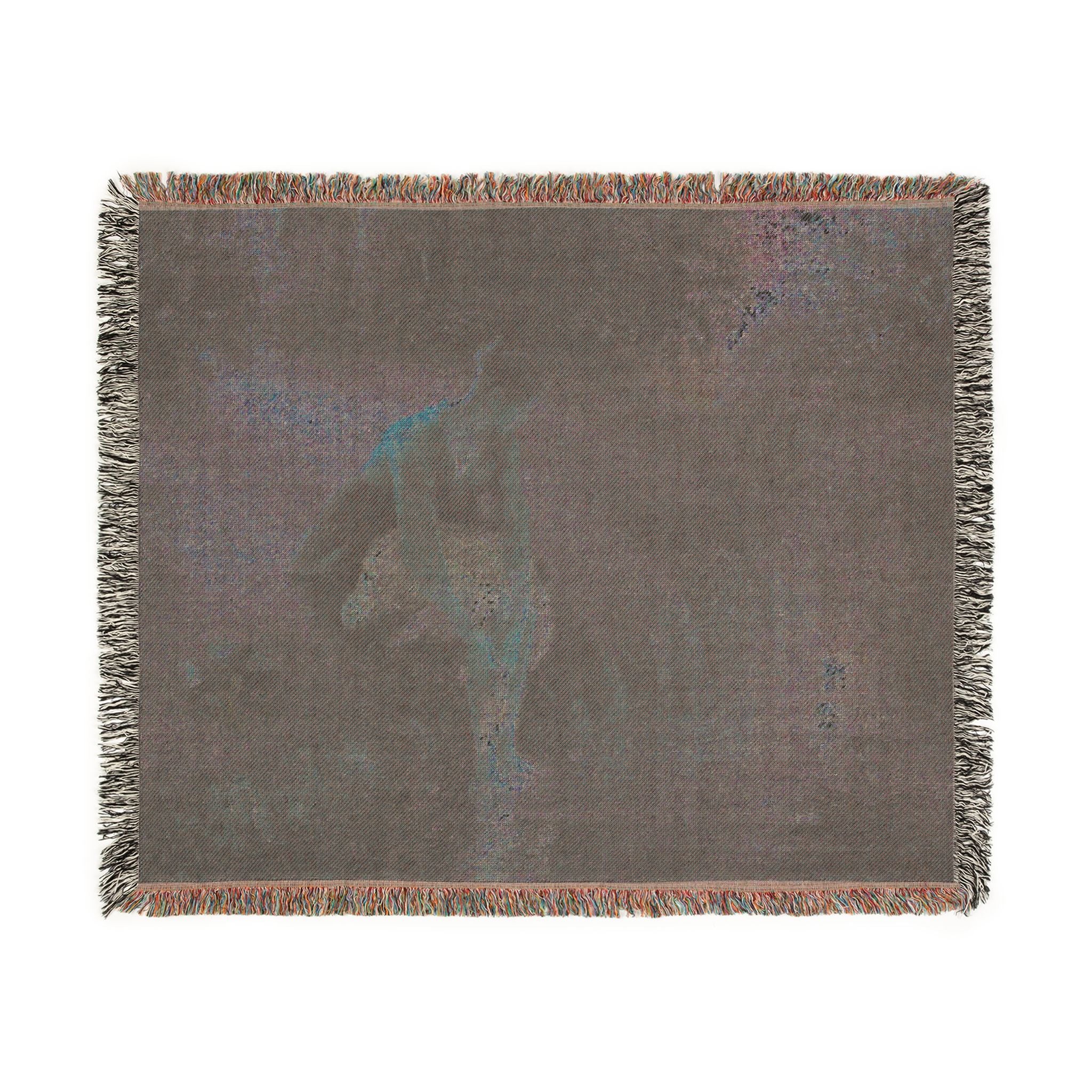 Camille Pissarro - Woman Bathing Her Feet in a Brook | Woven Tapestry Blanket - Image 8