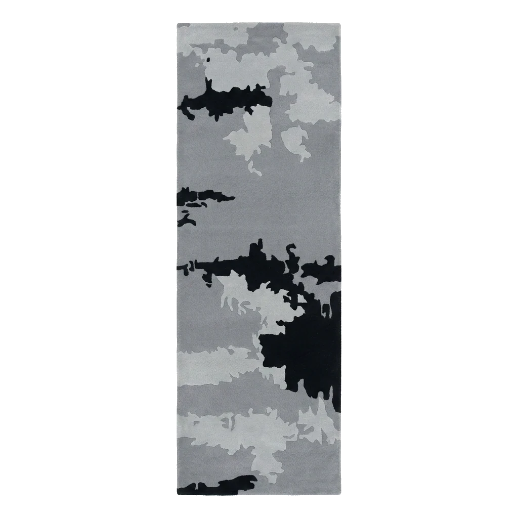 Camo Texture Hand Tufted Runner Rug