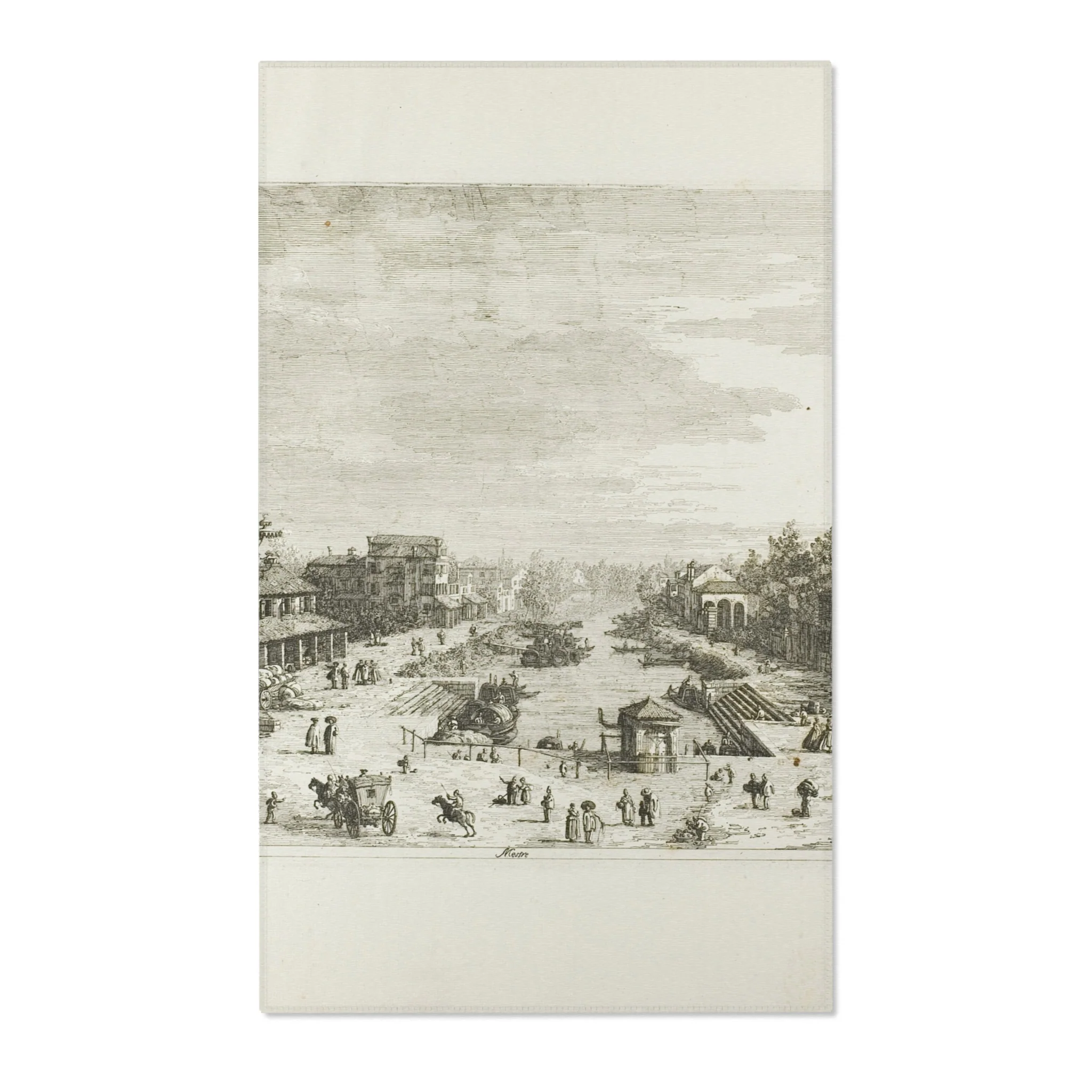 Canaletto - Mestre, from Vedute | Area Rug - Image 2