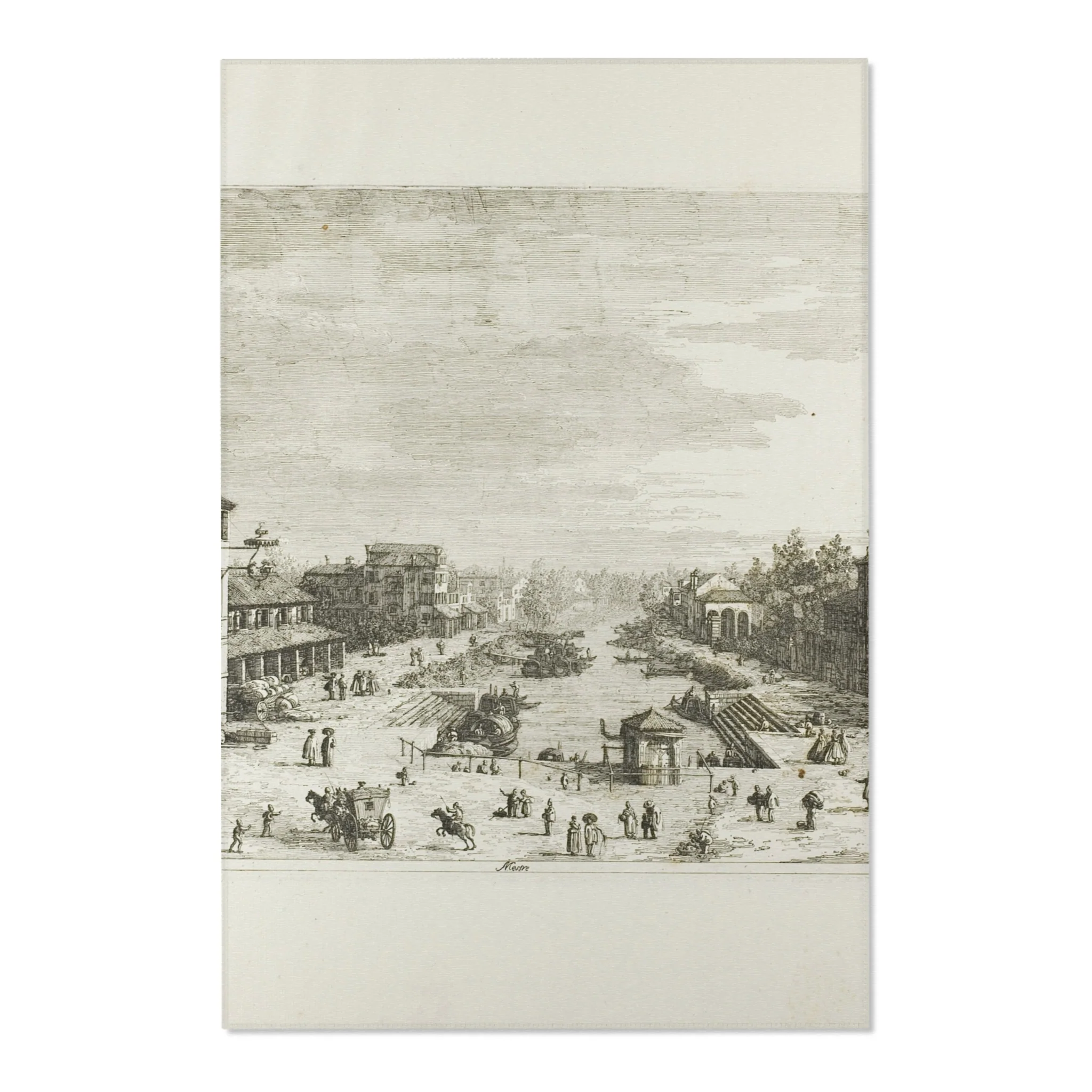 Canaletto - Mestre, from Vedute | Area Rug - Image 3
