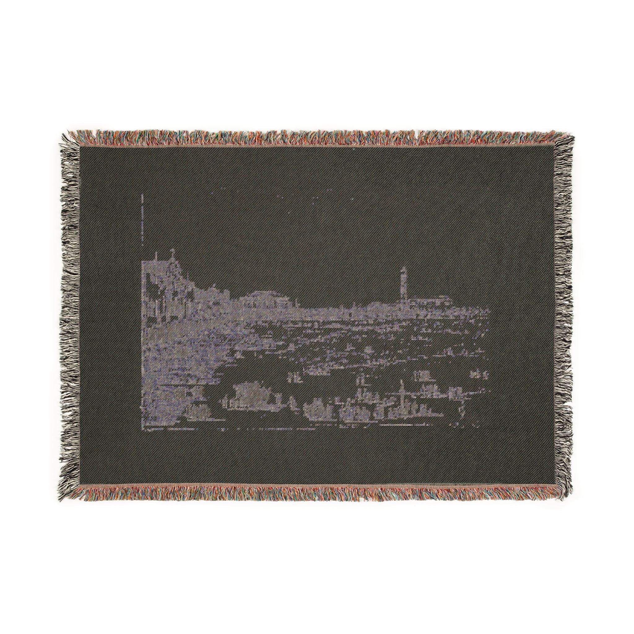 Canaletto - Prà della Valle, from Vedute | Woven Tapestry Blanket - Image 4