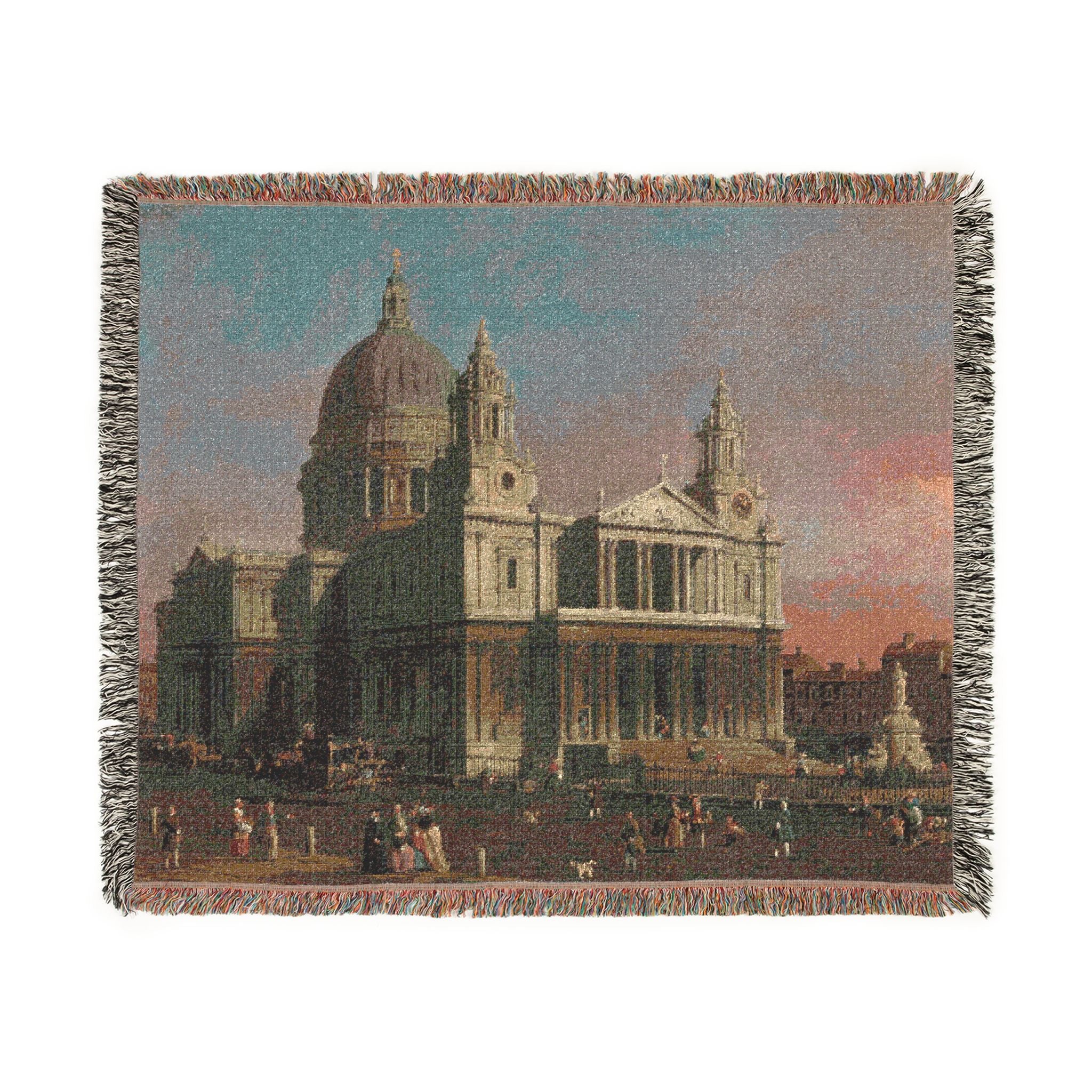 Canaletto - St. Paul's Cathedral - Google Art Project | Woven Tapestry Blanket - Image 2