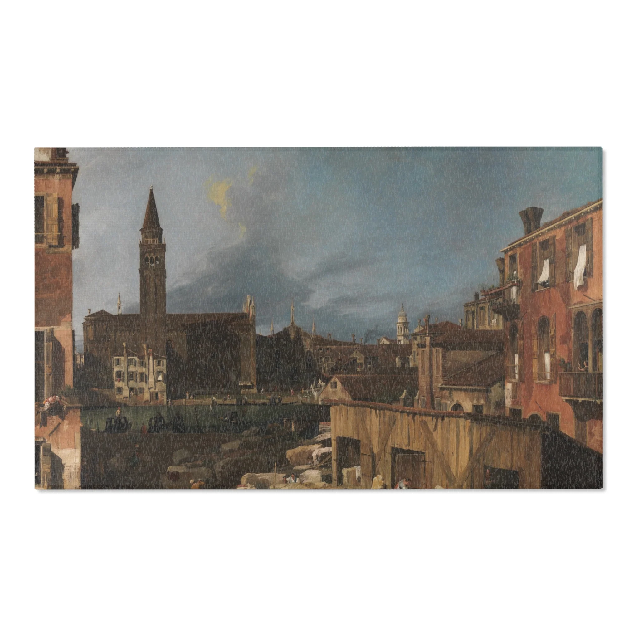 Canaletto - The Stonemason's Yard | Area Rug - Image 5