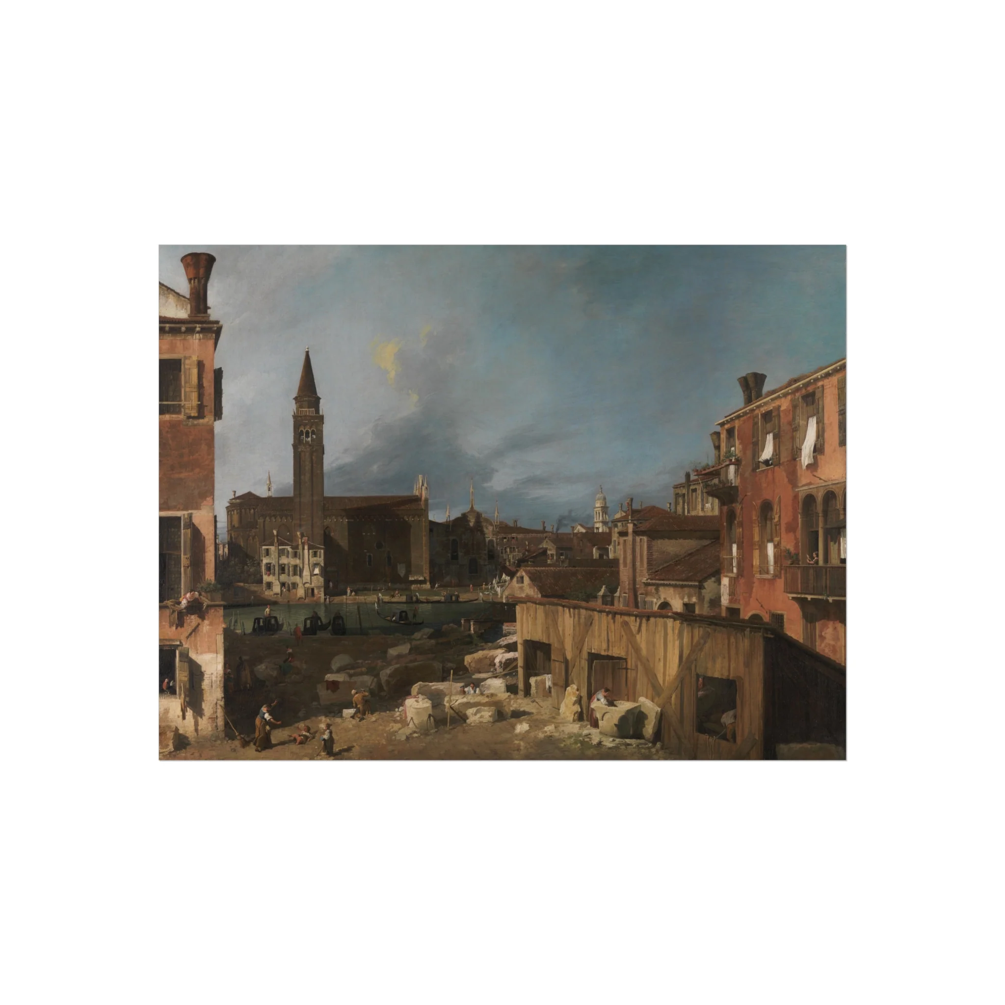 Canaletto - The Stonemason's Yard | Fine Art Poster - Image 3
