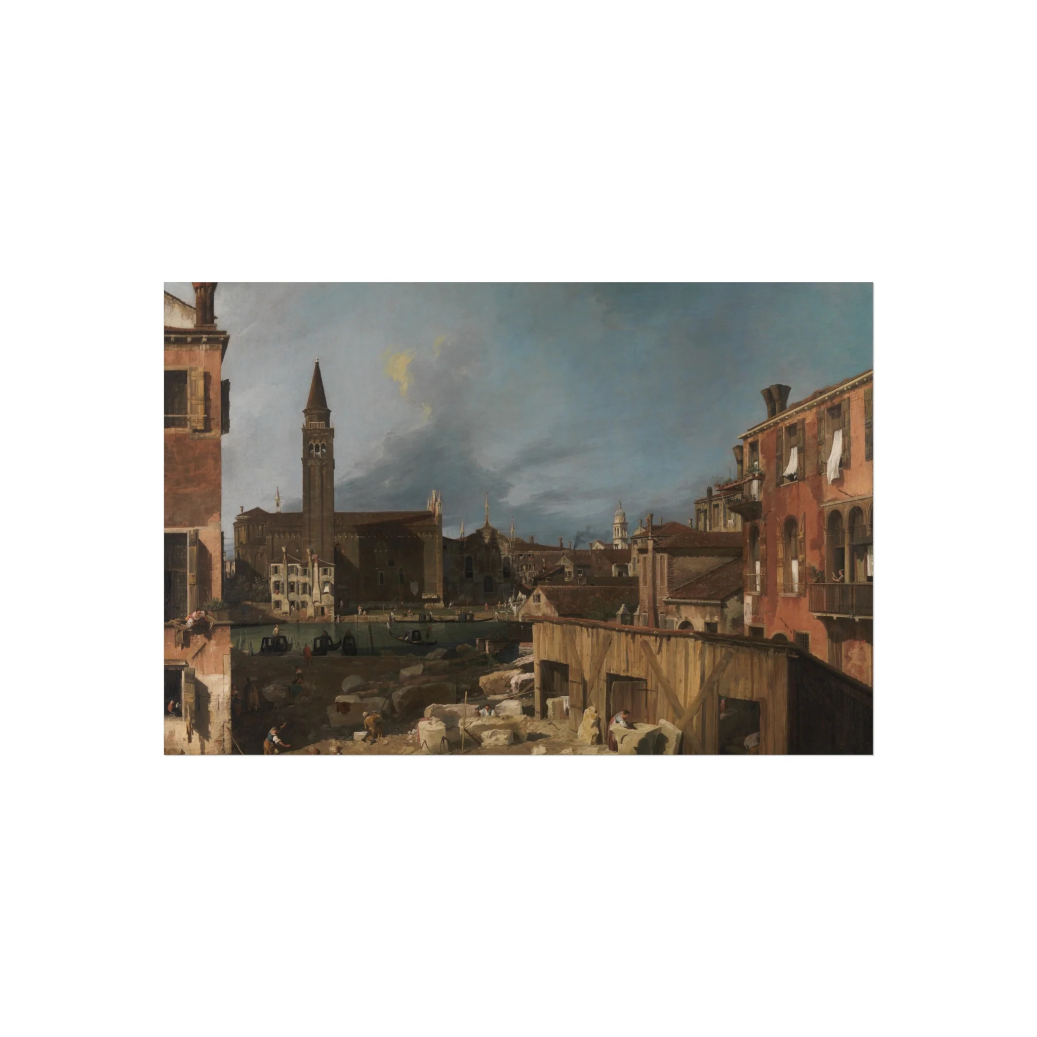 Canaletto - The Stonemason's Yard | Fine Art Poster - Image 4