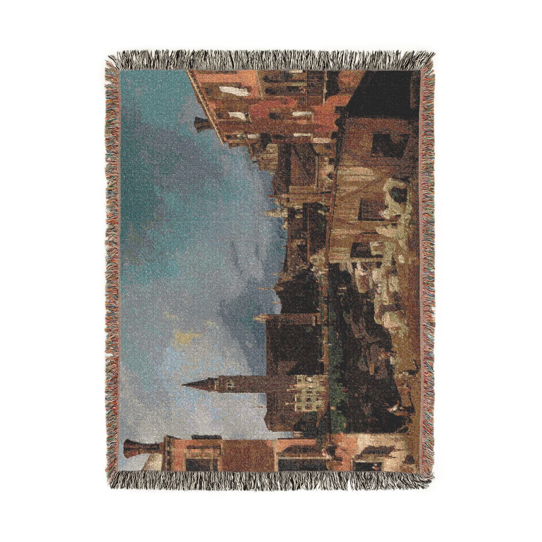 Canaletto - The Stonemason's Yard | Woven Tapestry Blanket - Image 11