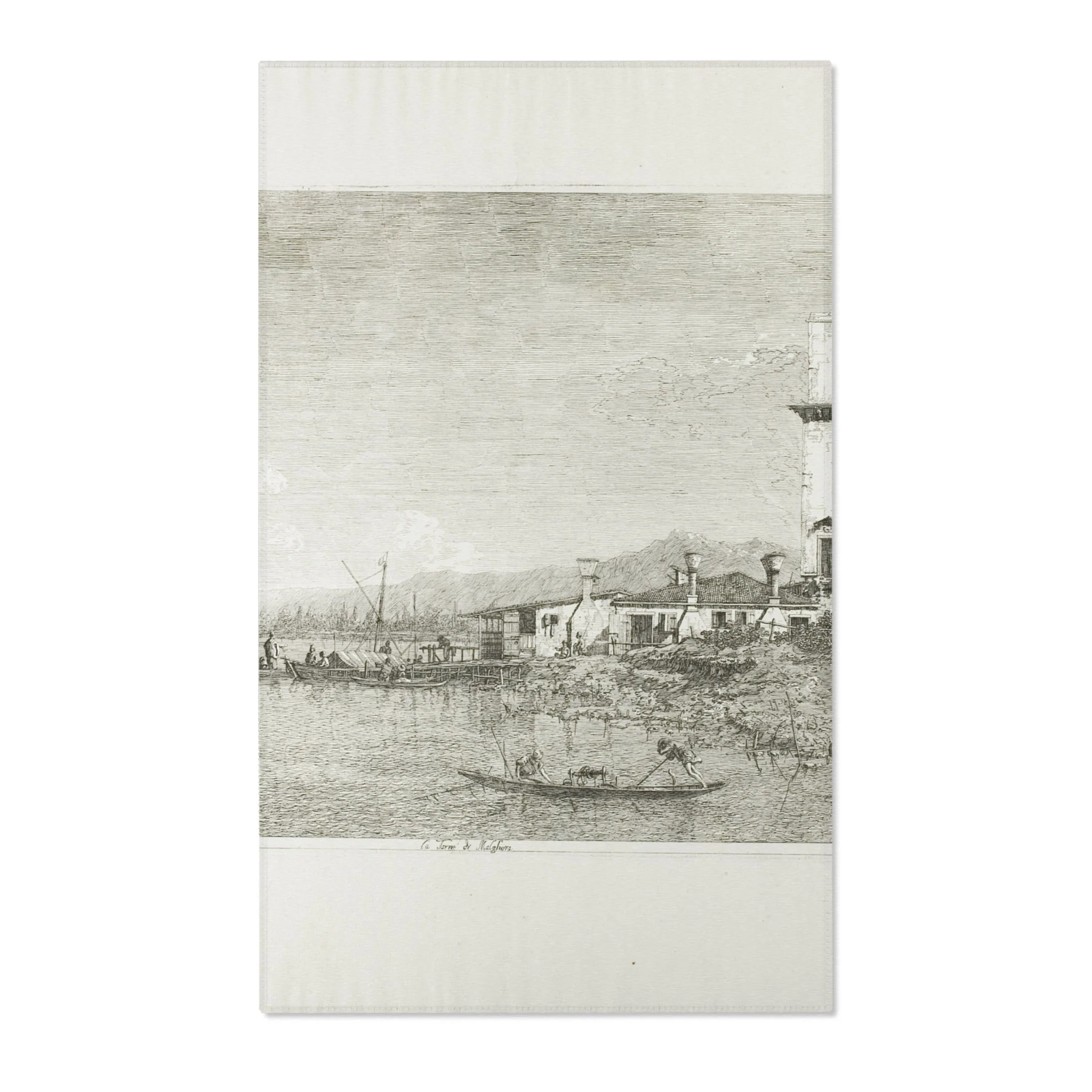 Canaletto - The Tower of Malghera, from Vedute | Area Rug - Image 2