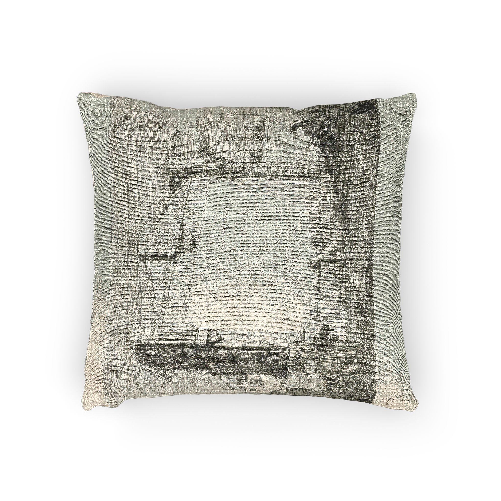 Canaletto - Title Page, from Vedute | Woven Pillow - Image 2