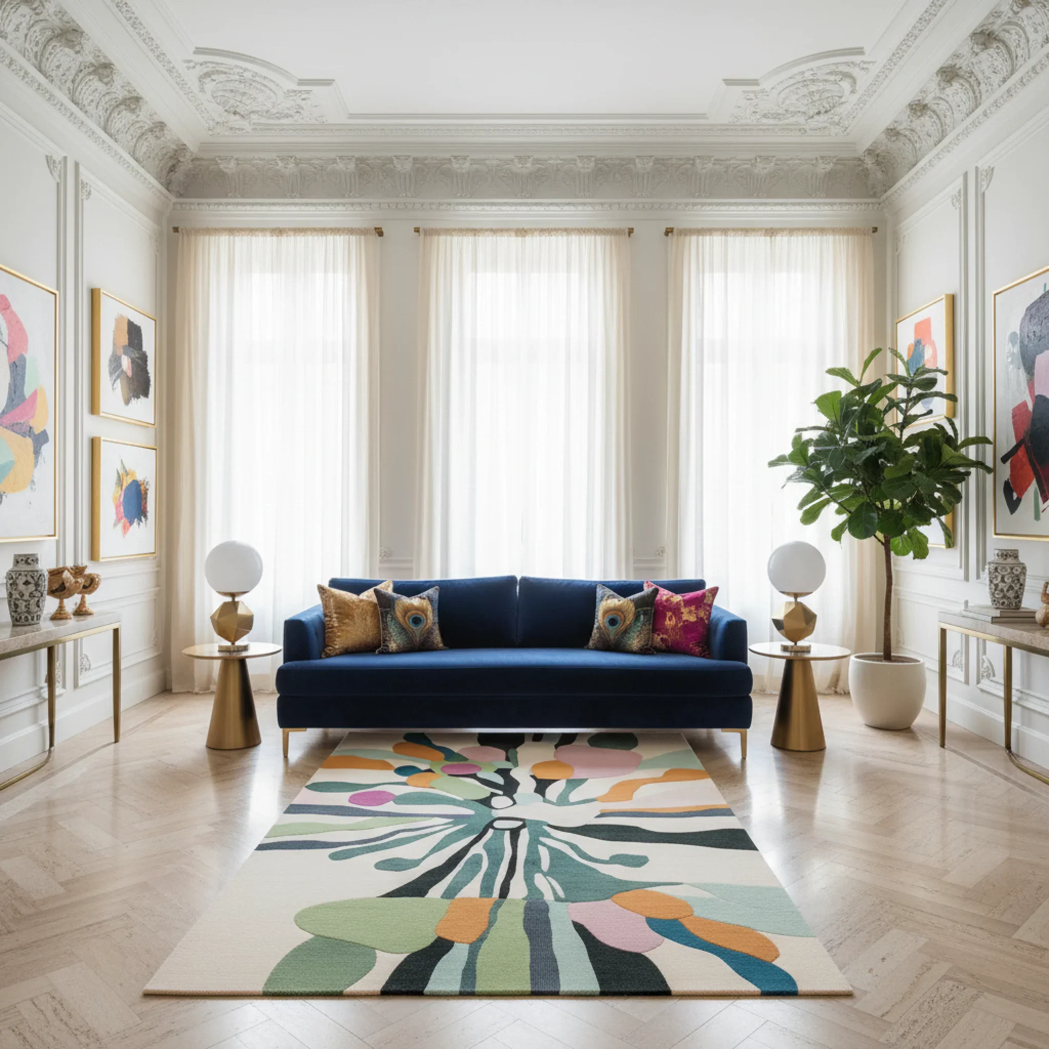 Candy Drip Beat Hand Tufted Rug - Image 3