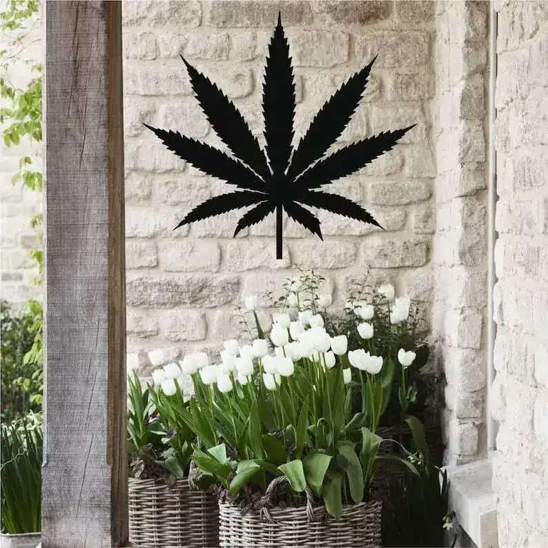 Cannabis Leaf Metal Wall Decor - Image 5