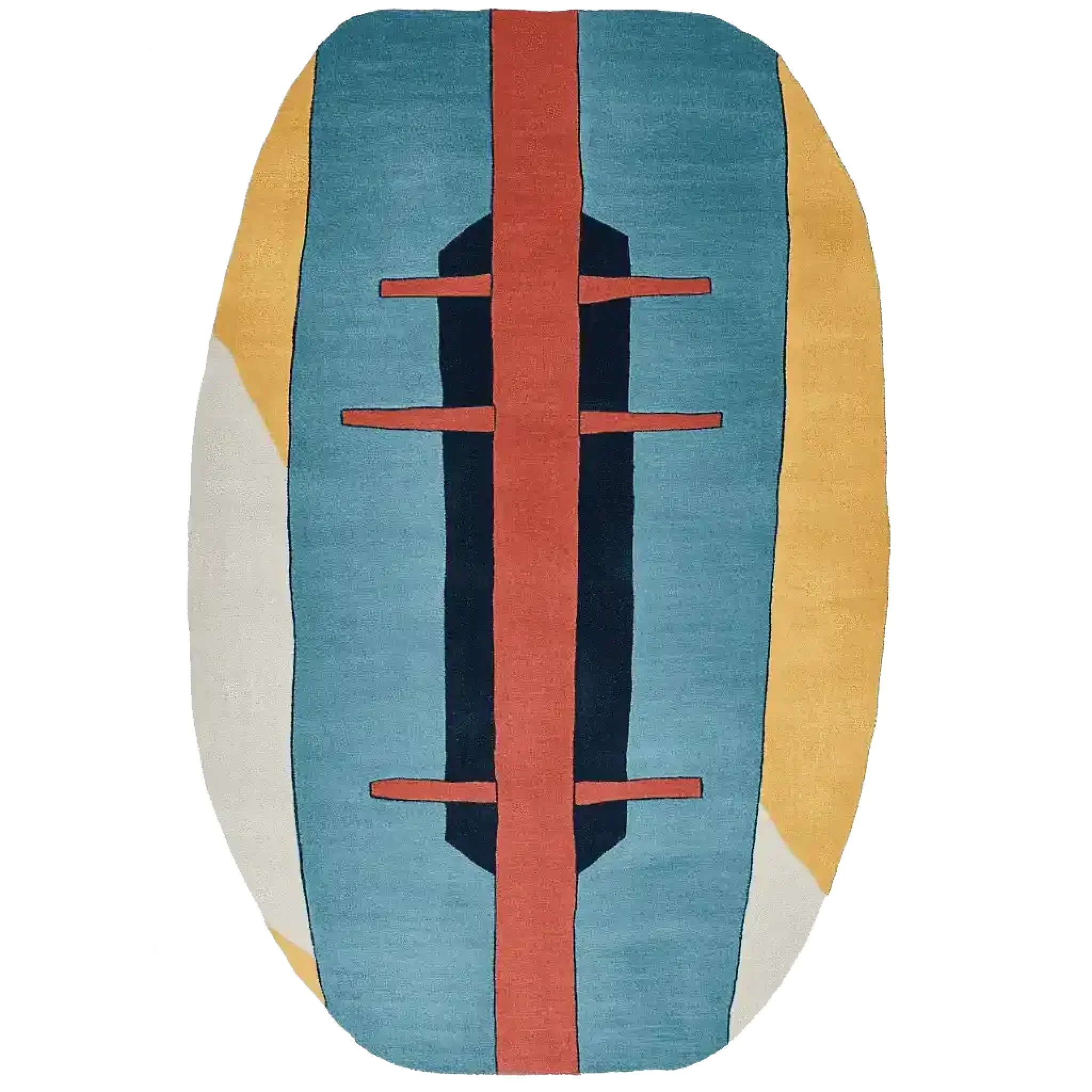 Canvas Cut Motion Hand Tufted Rug