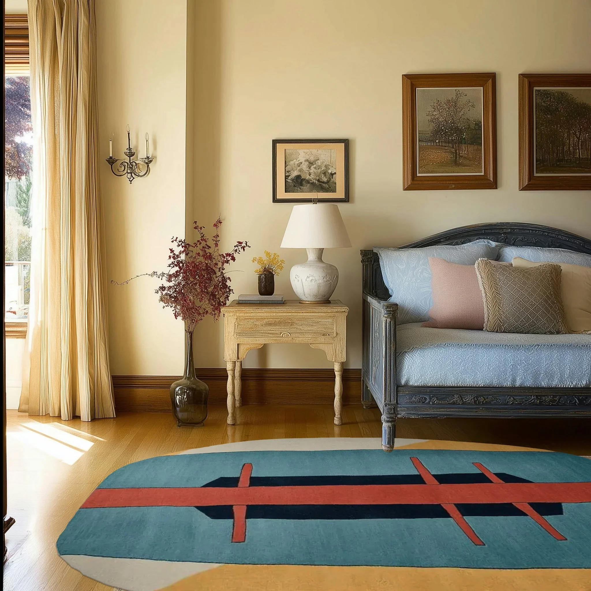 Canvas Cut Motion Hand Tufted Rug - Image 5
