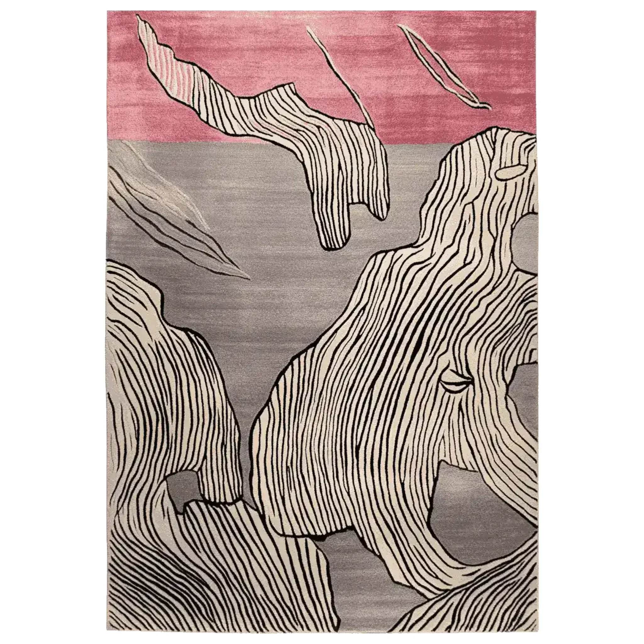 Carved Motion Surface Hand Tufted Rug