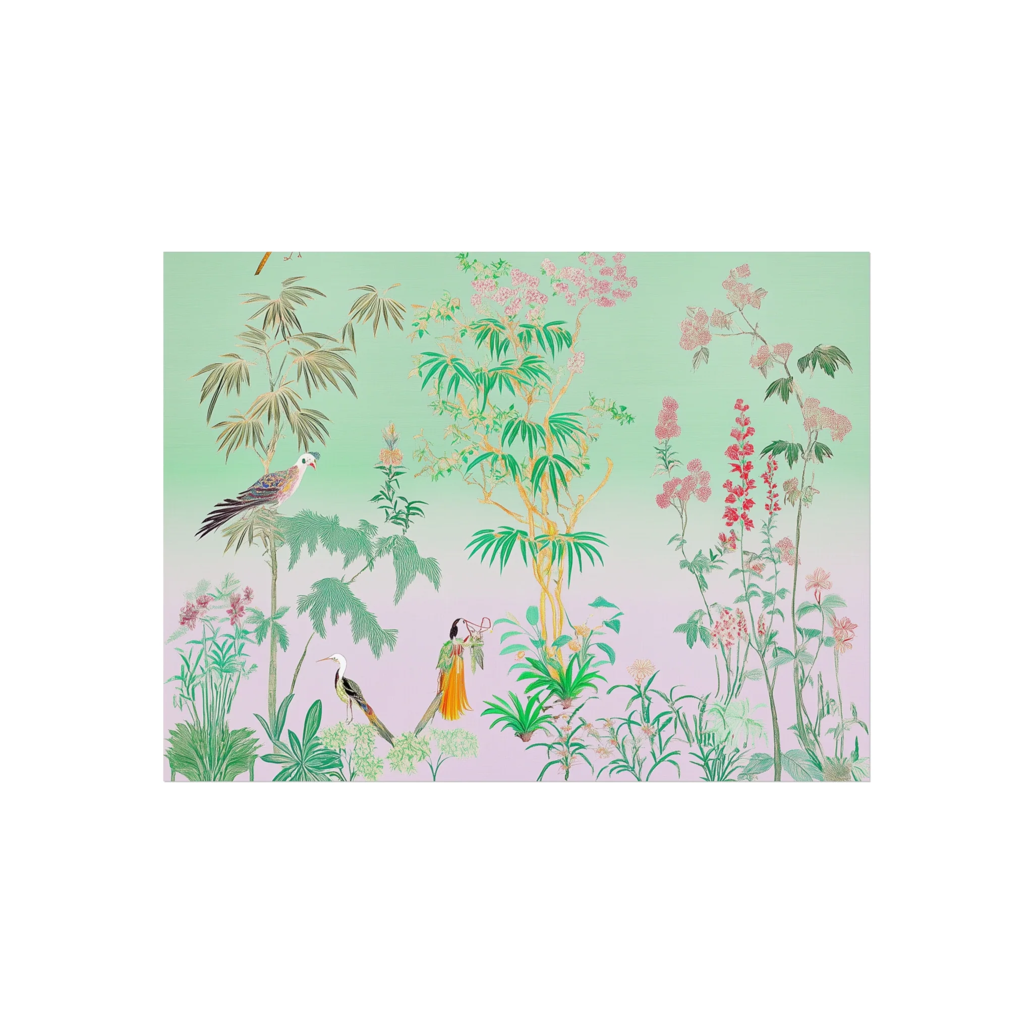 Celadon Orchid Serenade Fine Art Poster - Image 4
