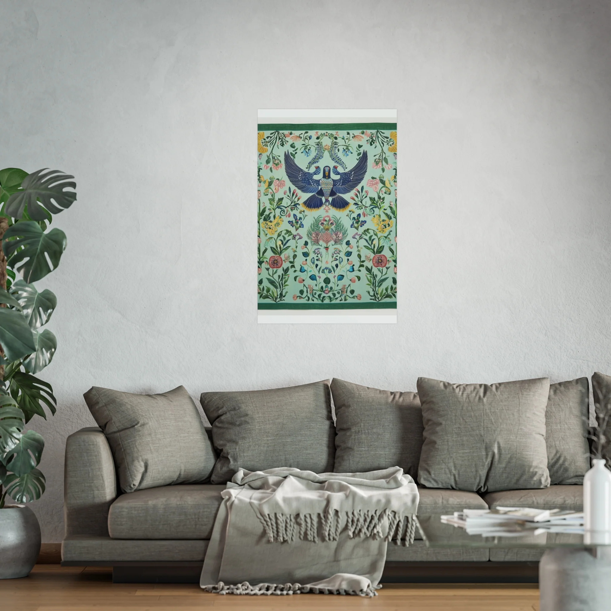Celestial Aviary Botanical Fine Art Poster - Image 45