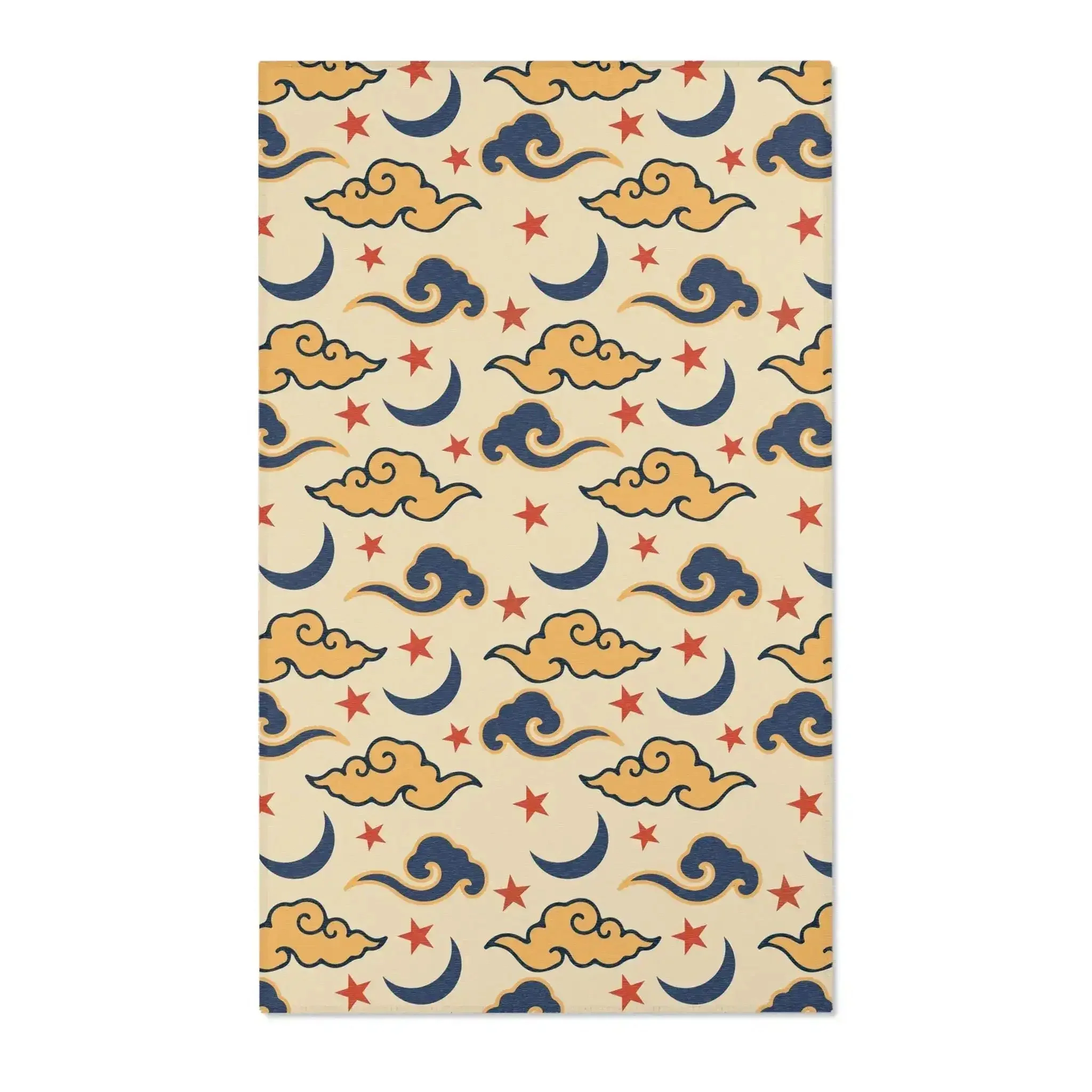 Celestial Clouds & Stars Accent Rug