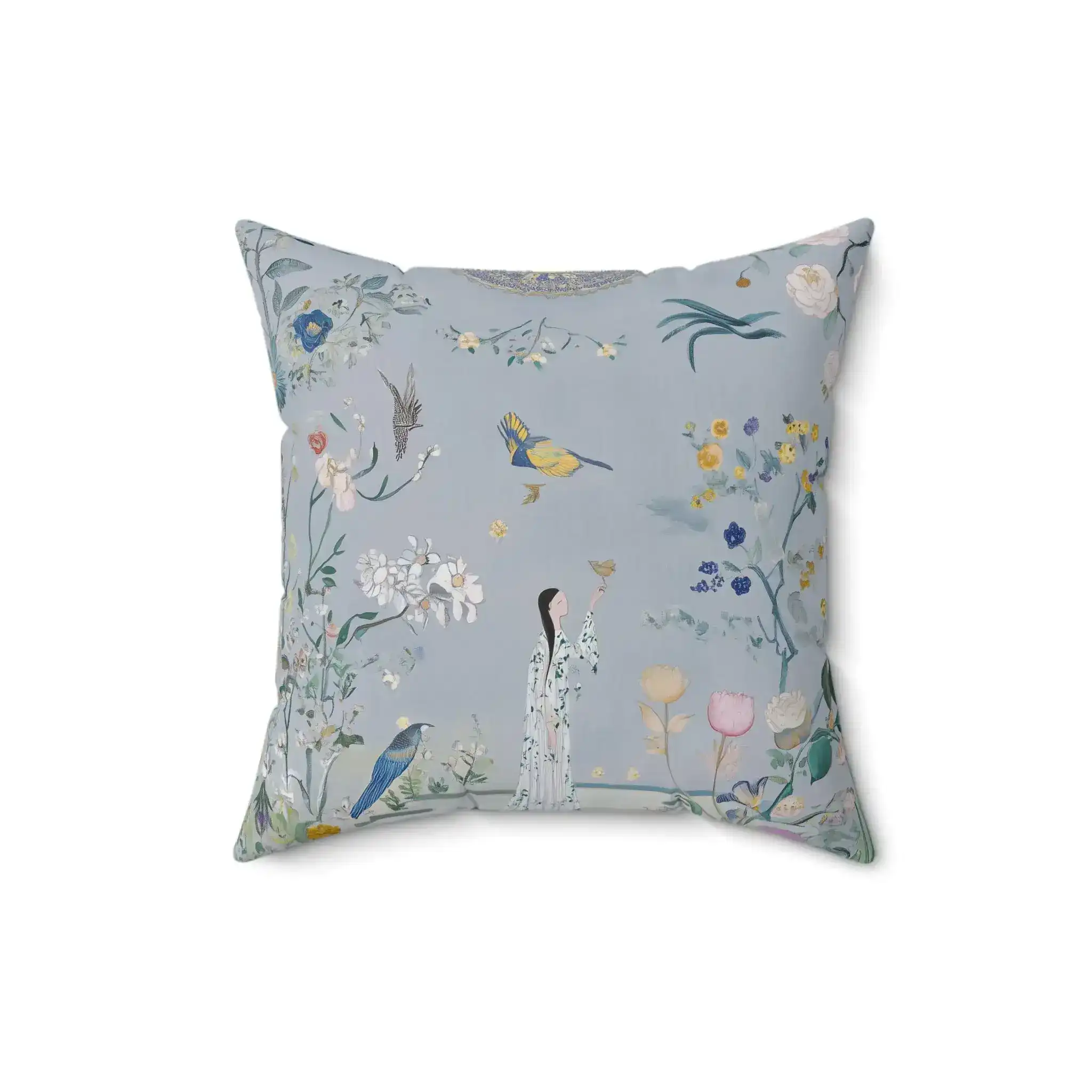 Celestial Garden Reverie Throw Pillow - Image 4