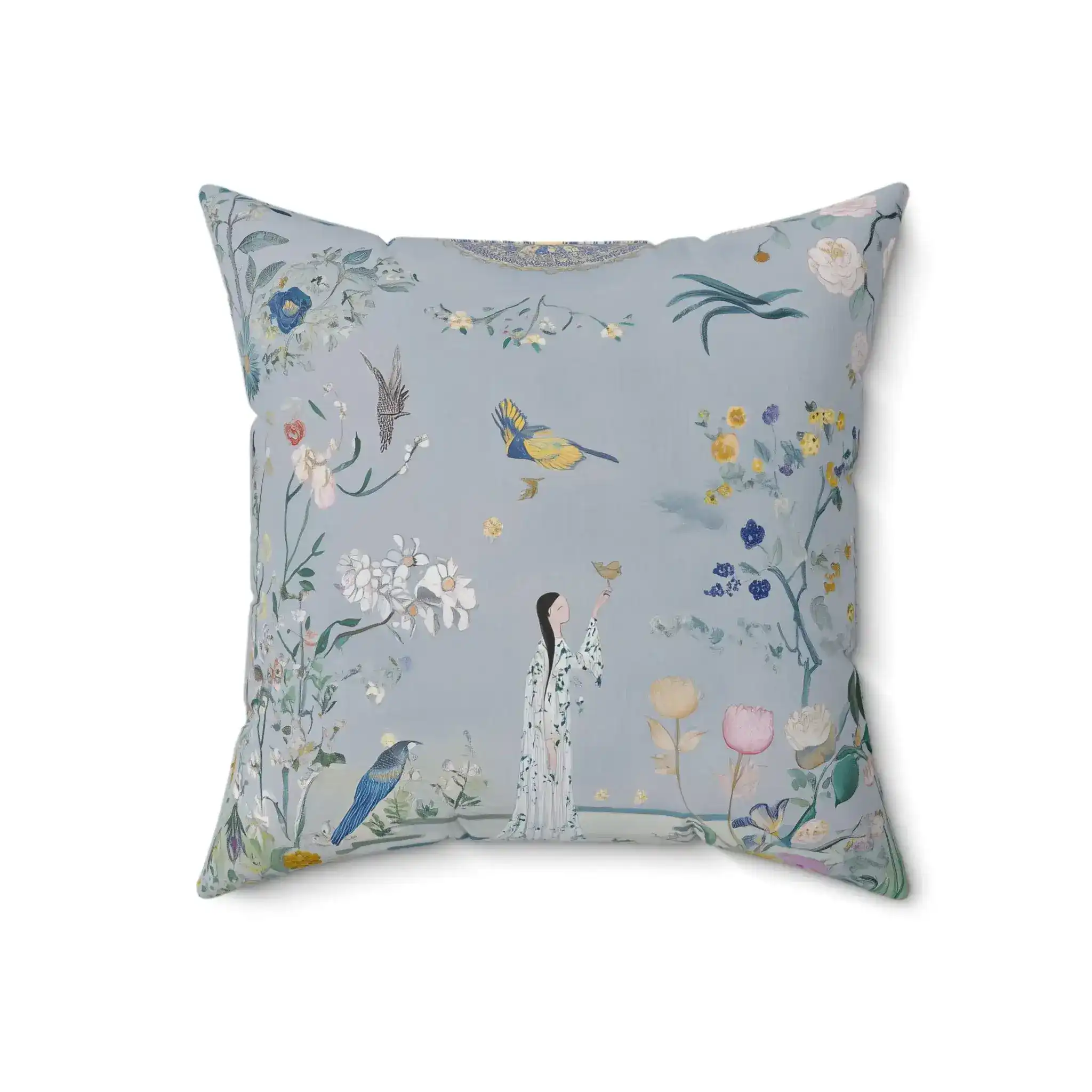 Celestial Garden Reverie Throw Pillow - Image 5
