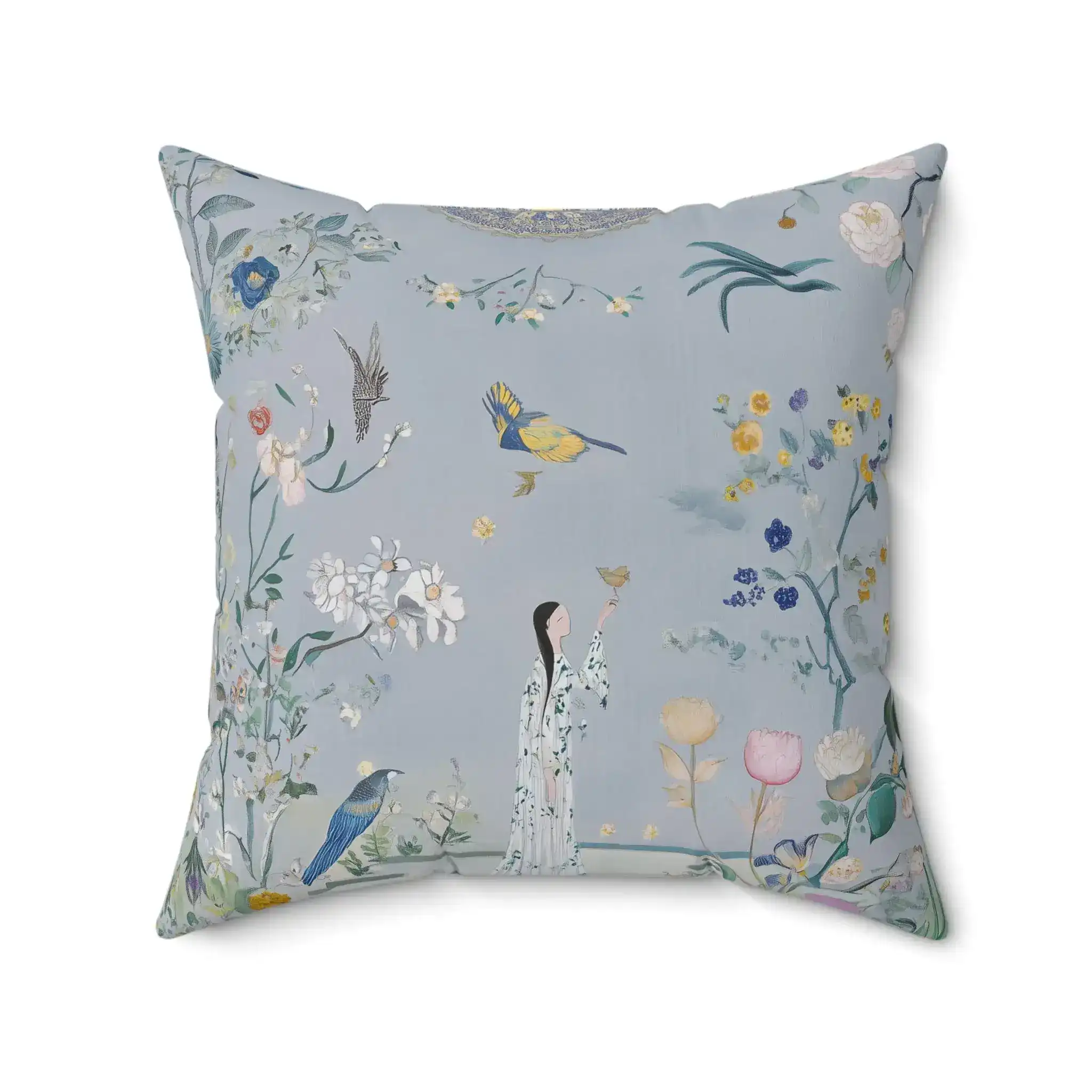Celestial Garden Reverie Throw Pillow - Image 6
