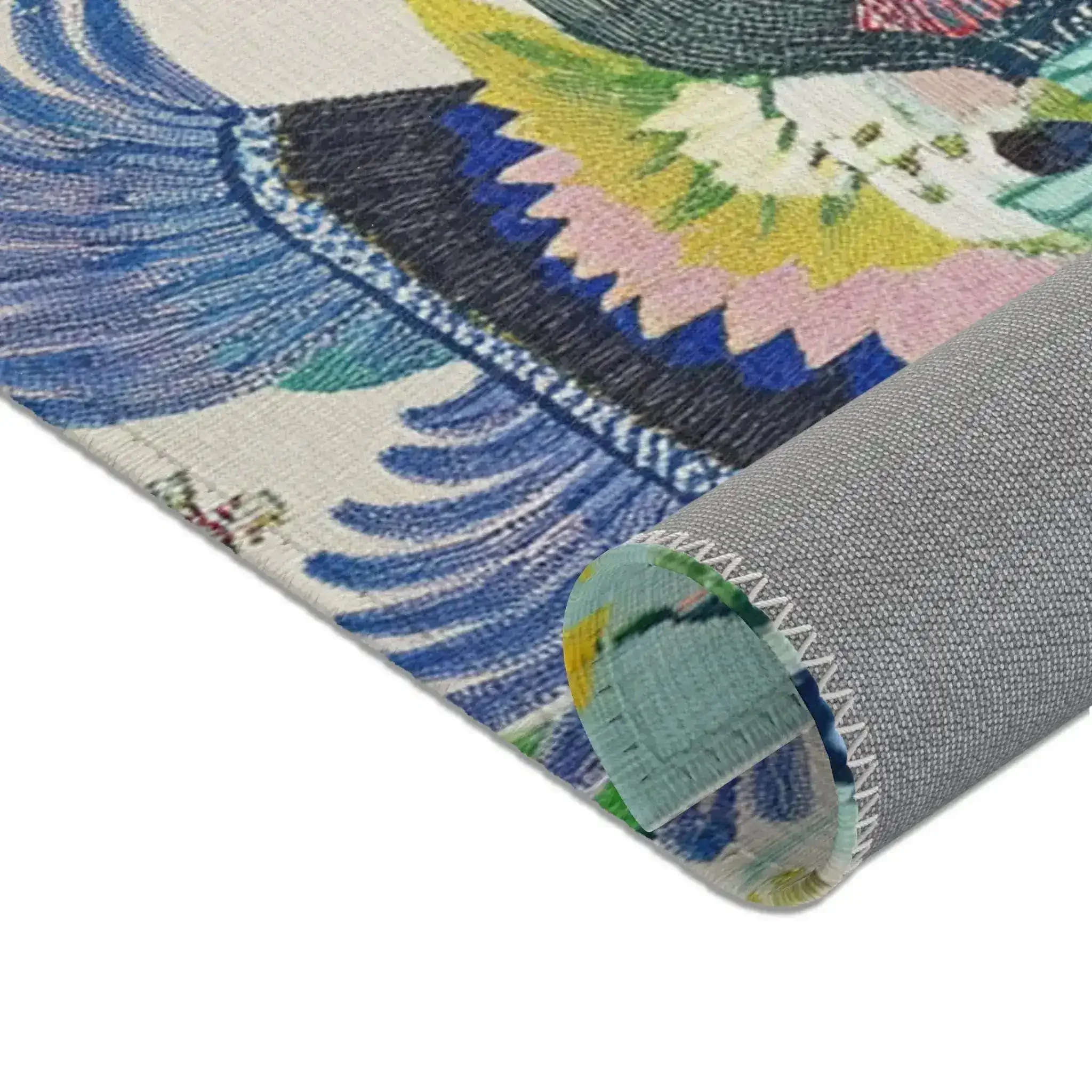 Celestial Phoenix – Embroidered Mythic Accent Rug - Image 2