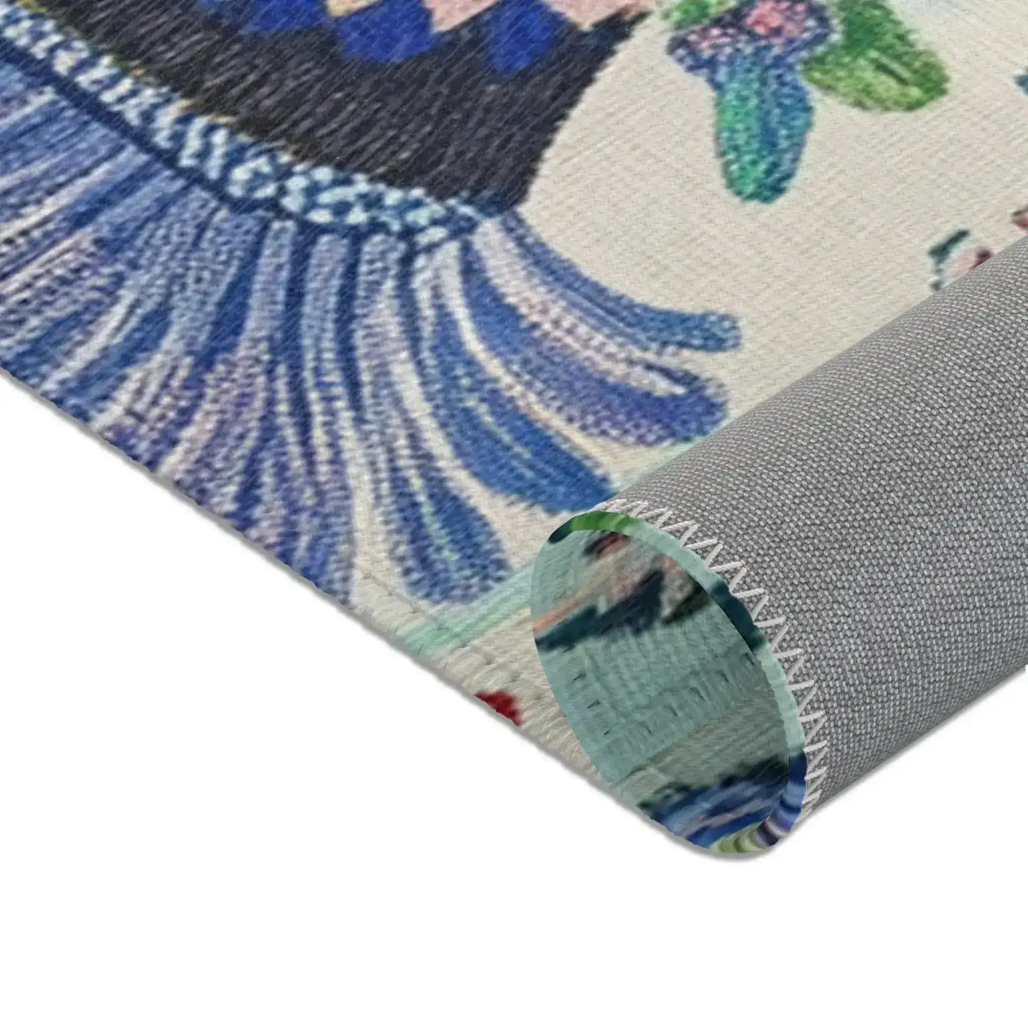 Celestial Phoenix – Embroidered Mythic Accent Rug - Image 5
