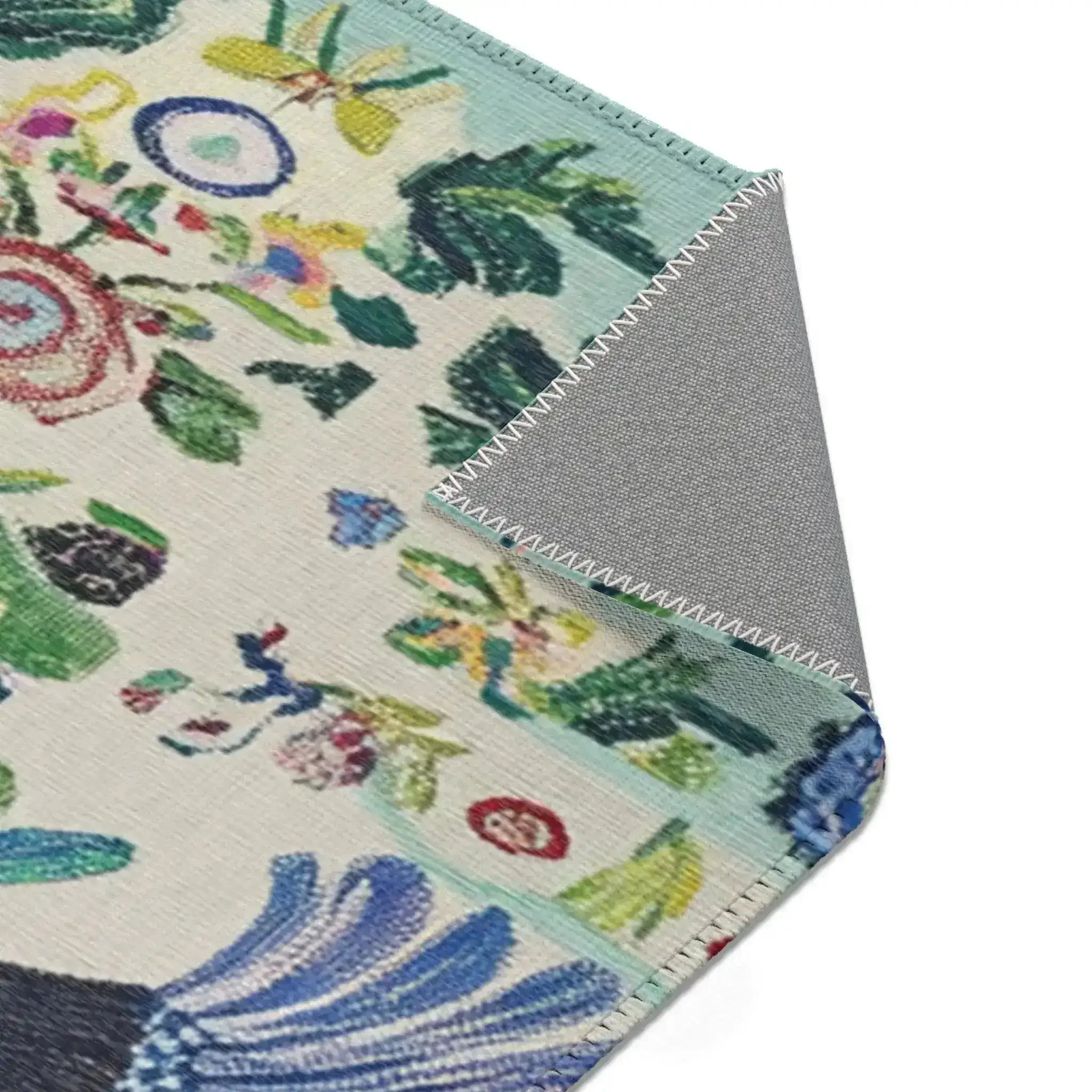 Celestial Phoenix – Embroidered Mythic Accent Rug - Image 6
