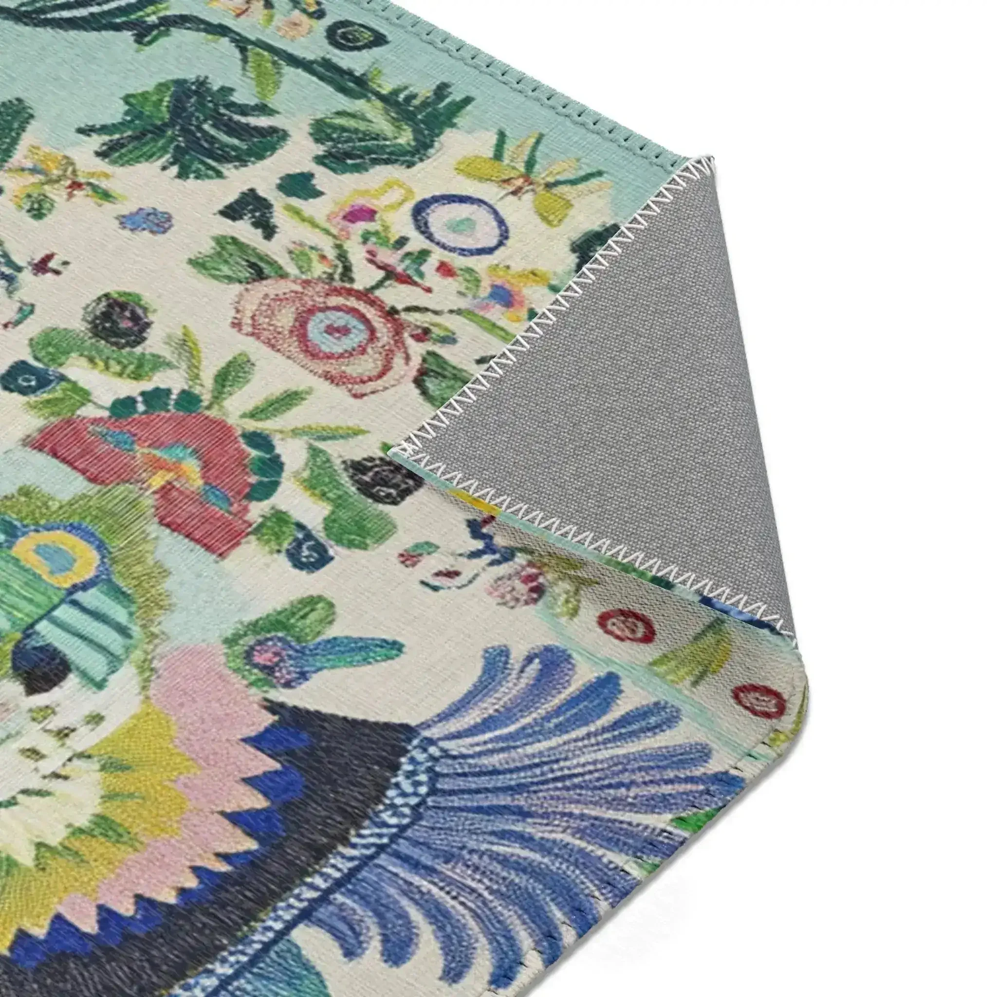 Celestial Phoenix – Embroidered Mythic Accent Rug - Image 7