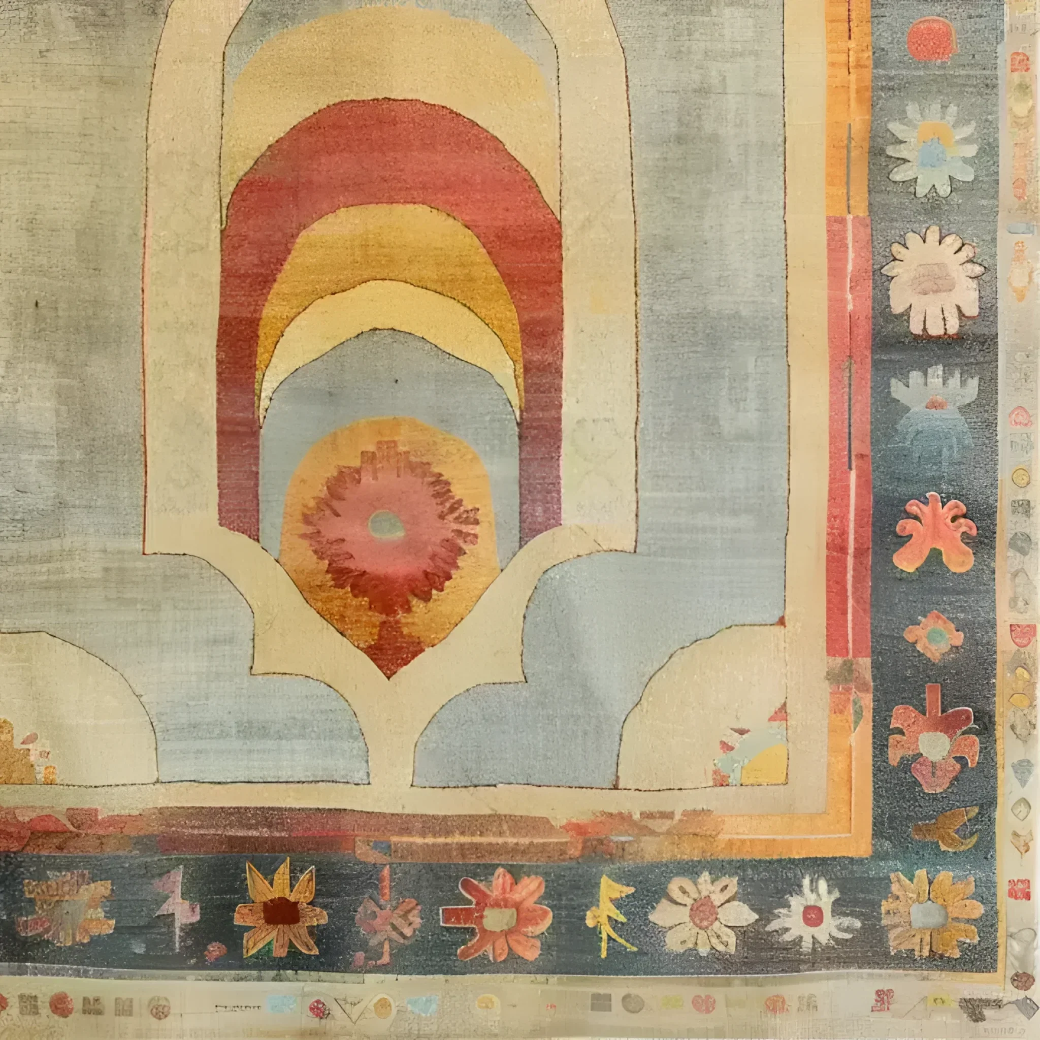 Central Medallion Hand Knotted Area Rug - Image 7