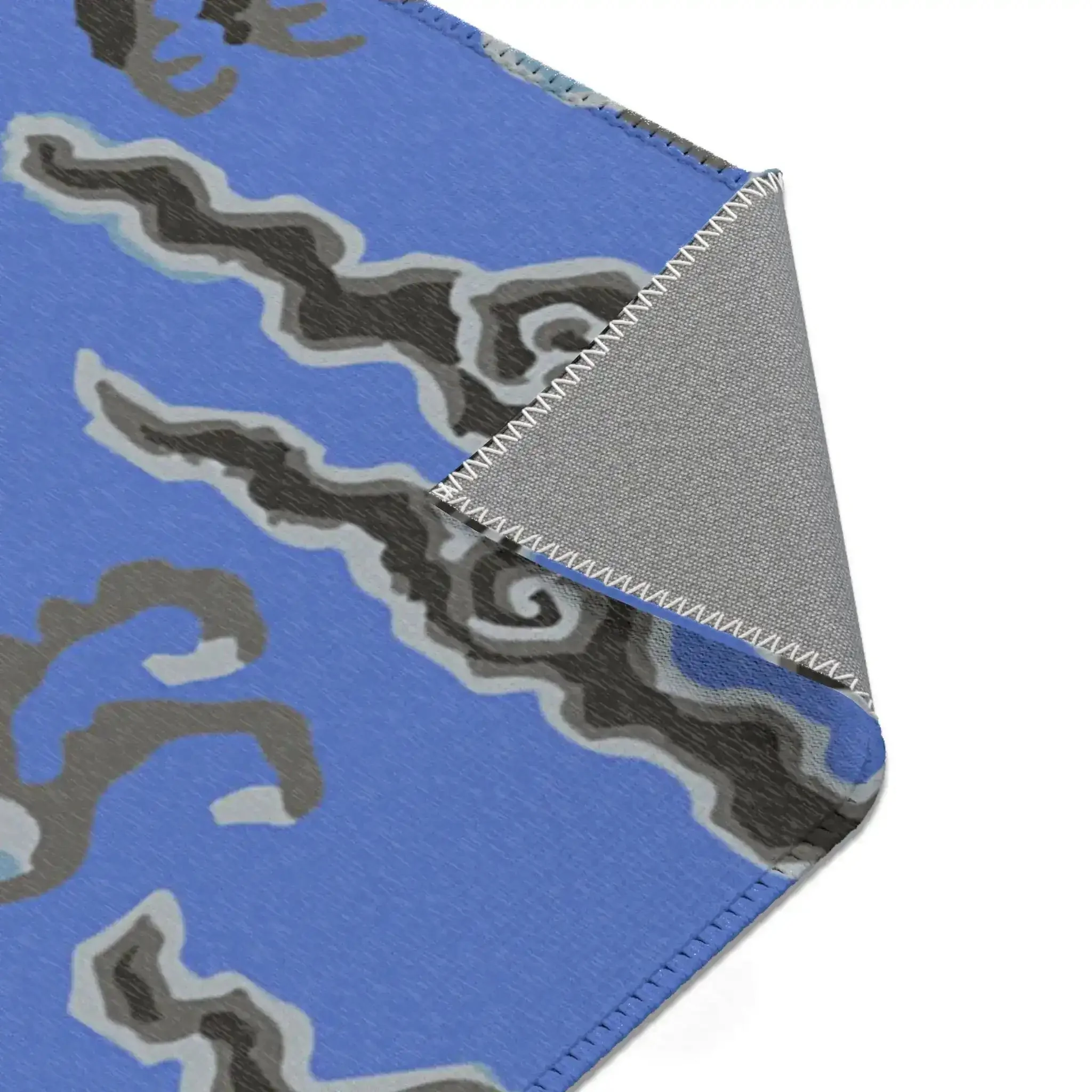 Cerulean Sky Imperial Dragon Accent Rug - Image 8