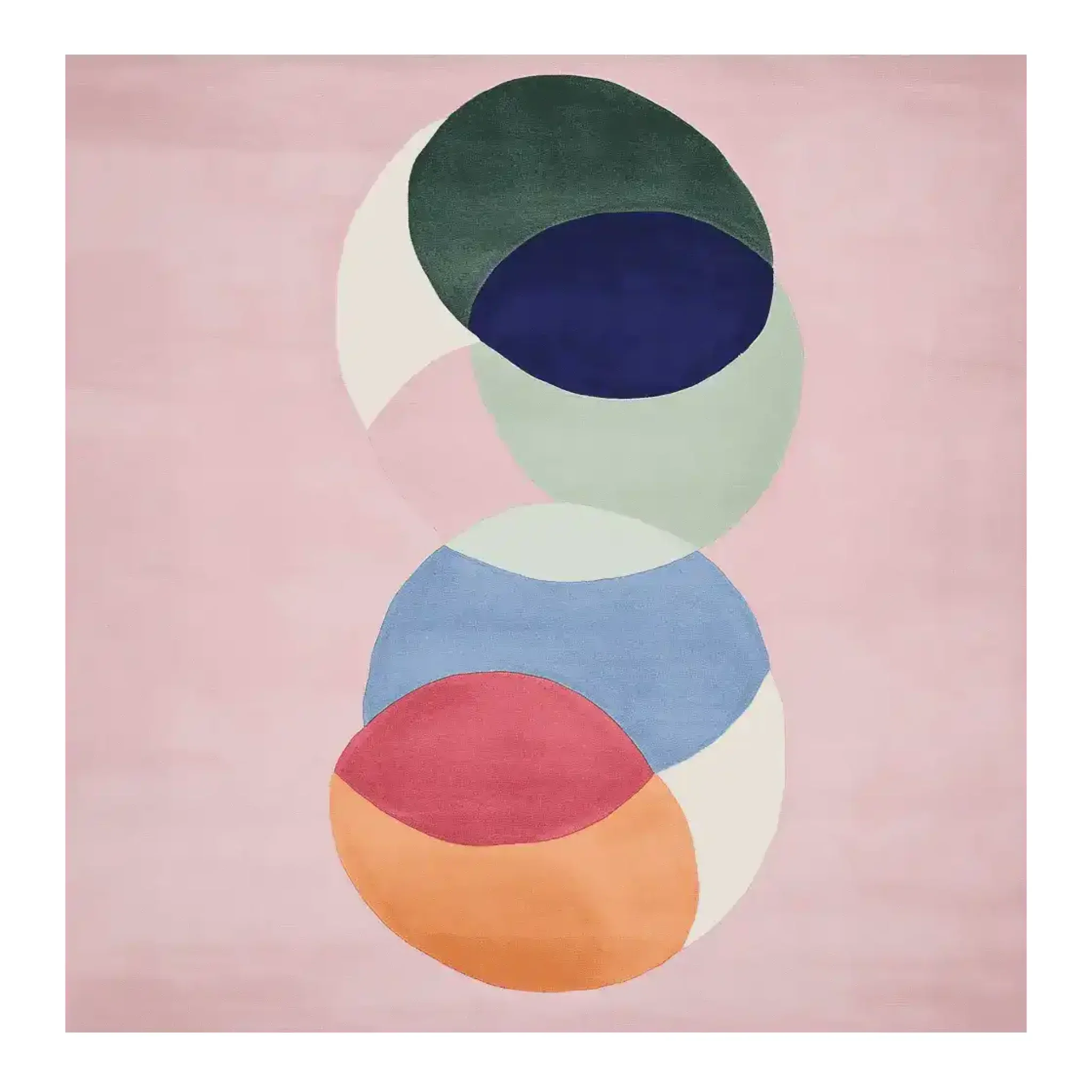 Chakra Circle Dance Hand Tufted Rug