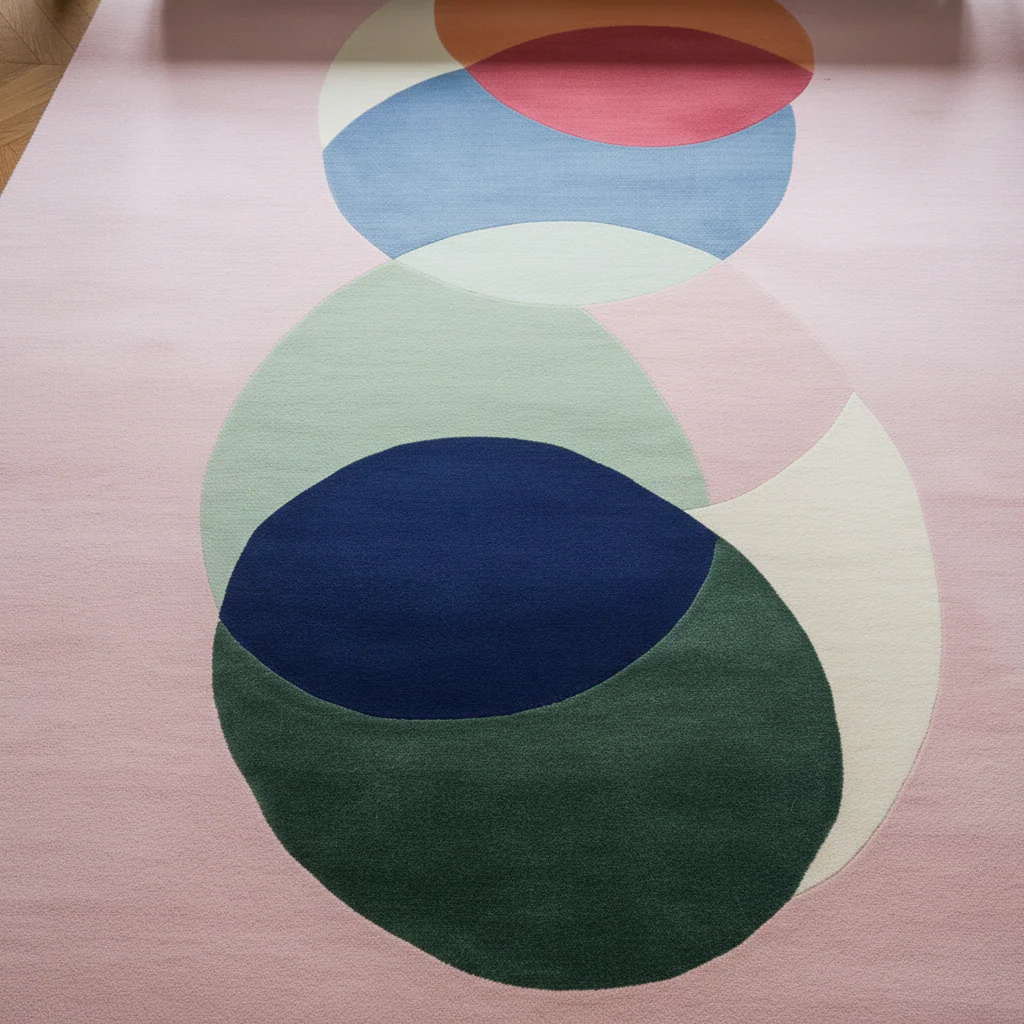 Chakra Circle Dance Hand Tufted Rug - Image 3