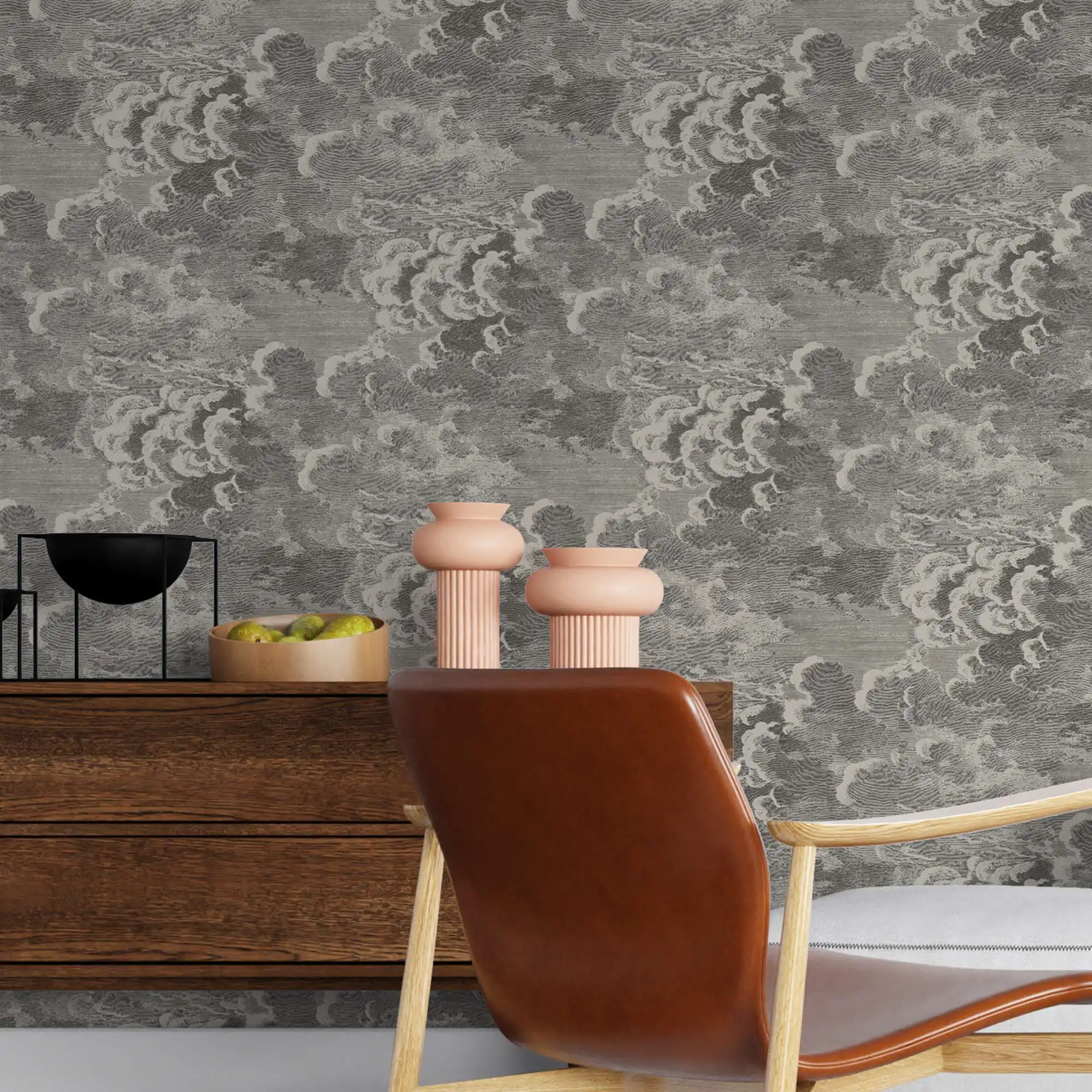 Charcoal Clouds Mural - Image 5