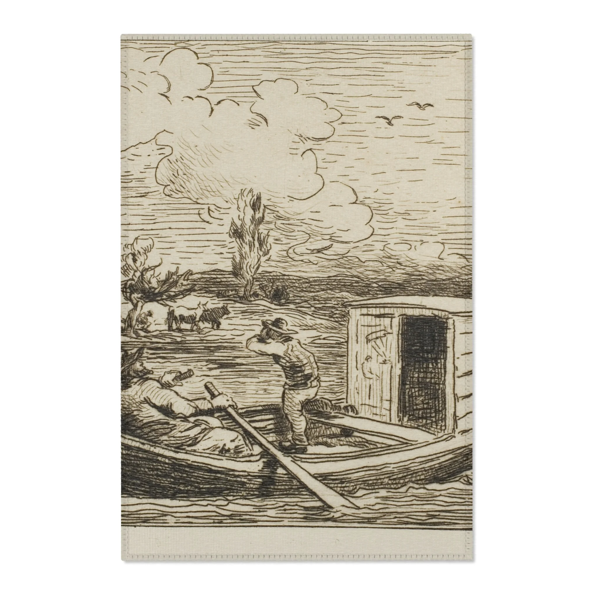 Charles François Daubigny - Cambronne's Word | Area Rug