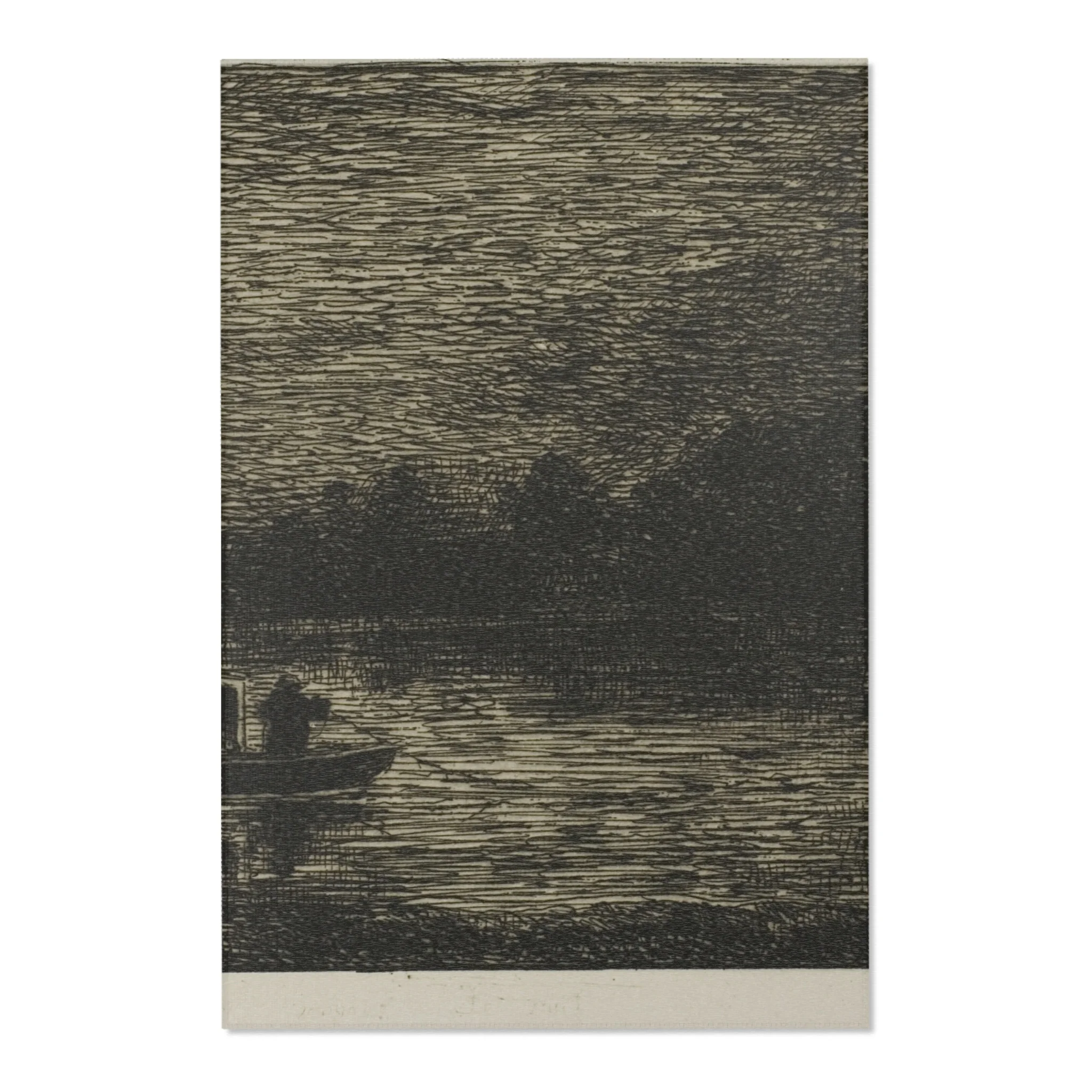 Charles François Daubigny - Night Voyage (The Fishing Net) | Area Rug - Image 3