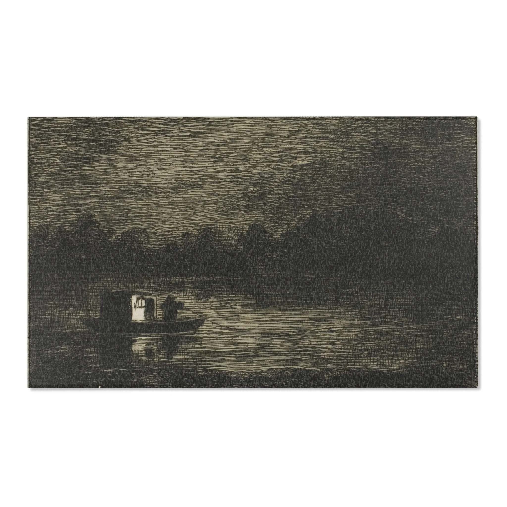 Charles François Daubigny - Night Voyage (The Fishing Net) | Area Rug - Image 5