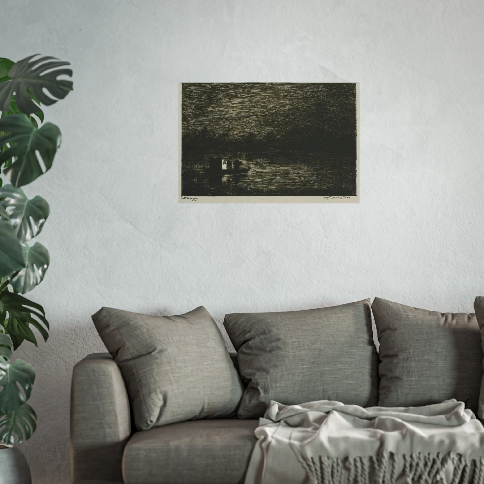 Charles François Daubigny - Night Voyage (The Fishing Net) | Fine Art Poster - Image 11