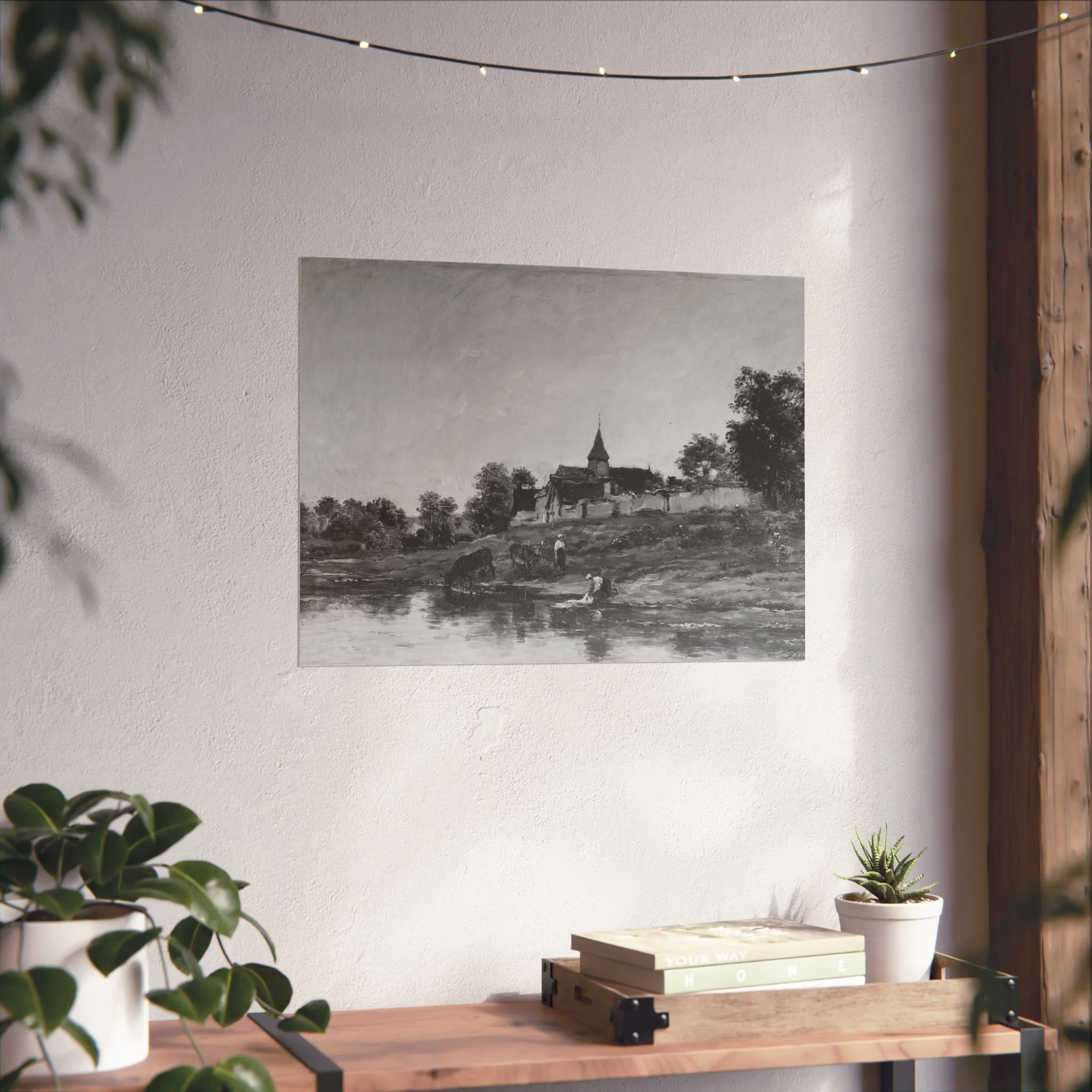 Charles François Daubigny - On the Bank of the Seine at Portejoie | Fine Art Poster - Image 9