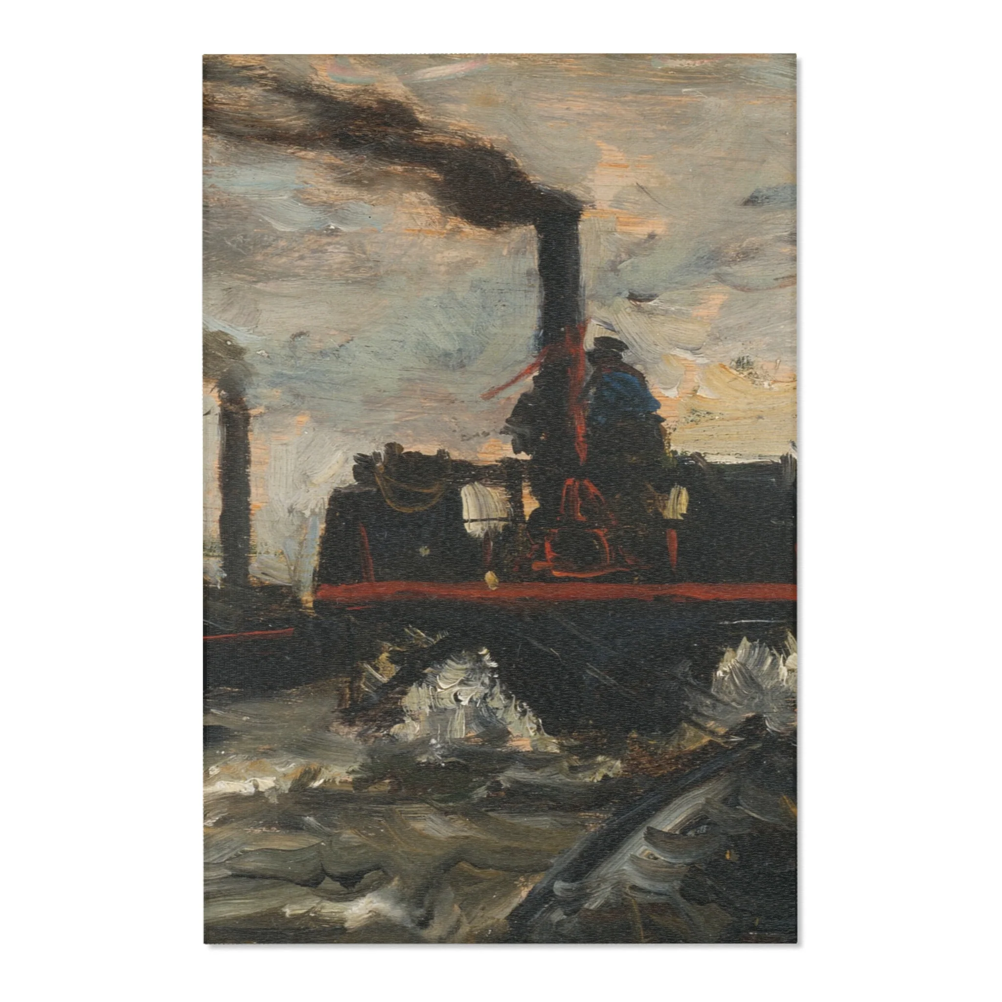 Charles François Daubigny - River Boat | Area Rug - Image 3