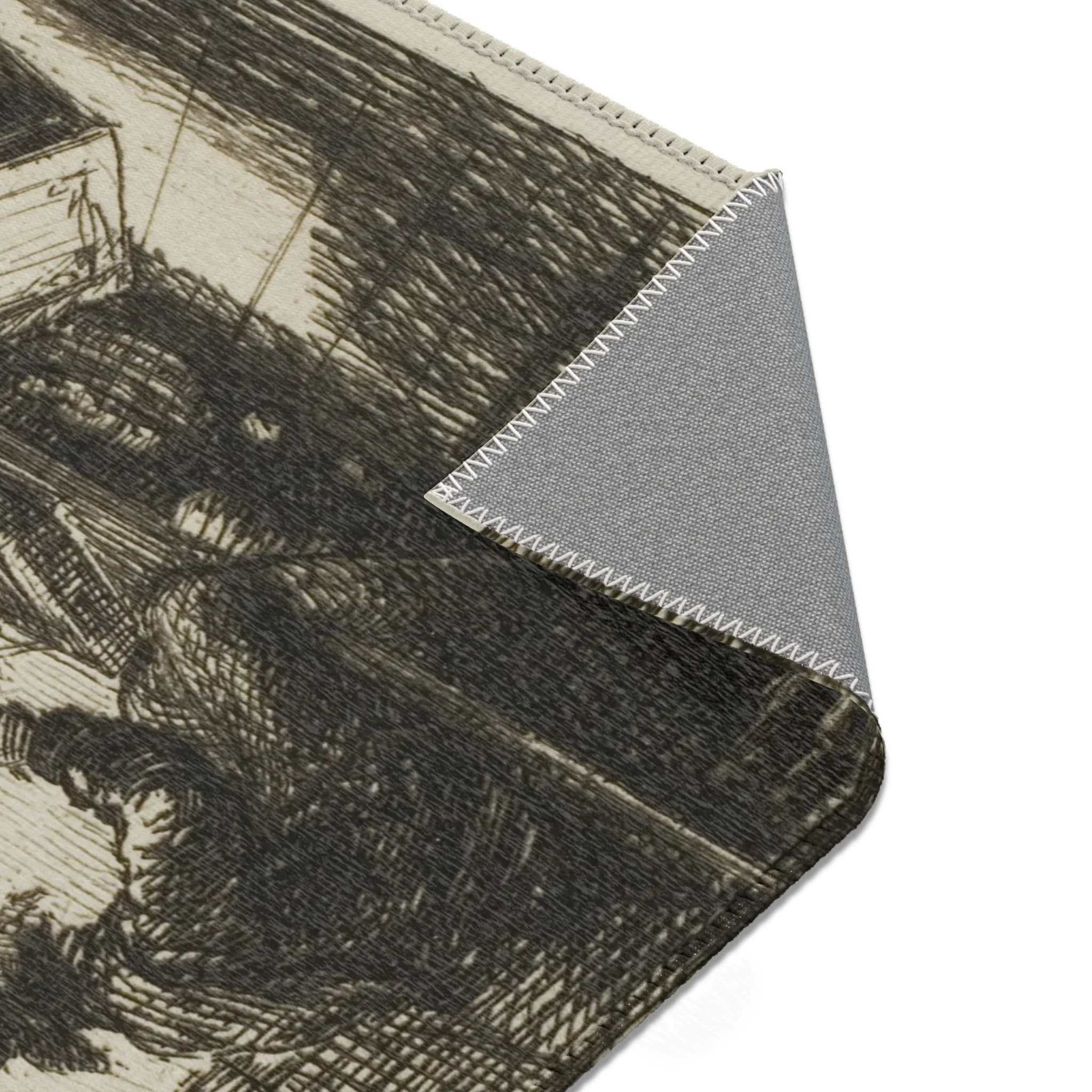 Charles François Daubigny - The Boat Studio, from The Boat Trip | Area Rug - Image 7