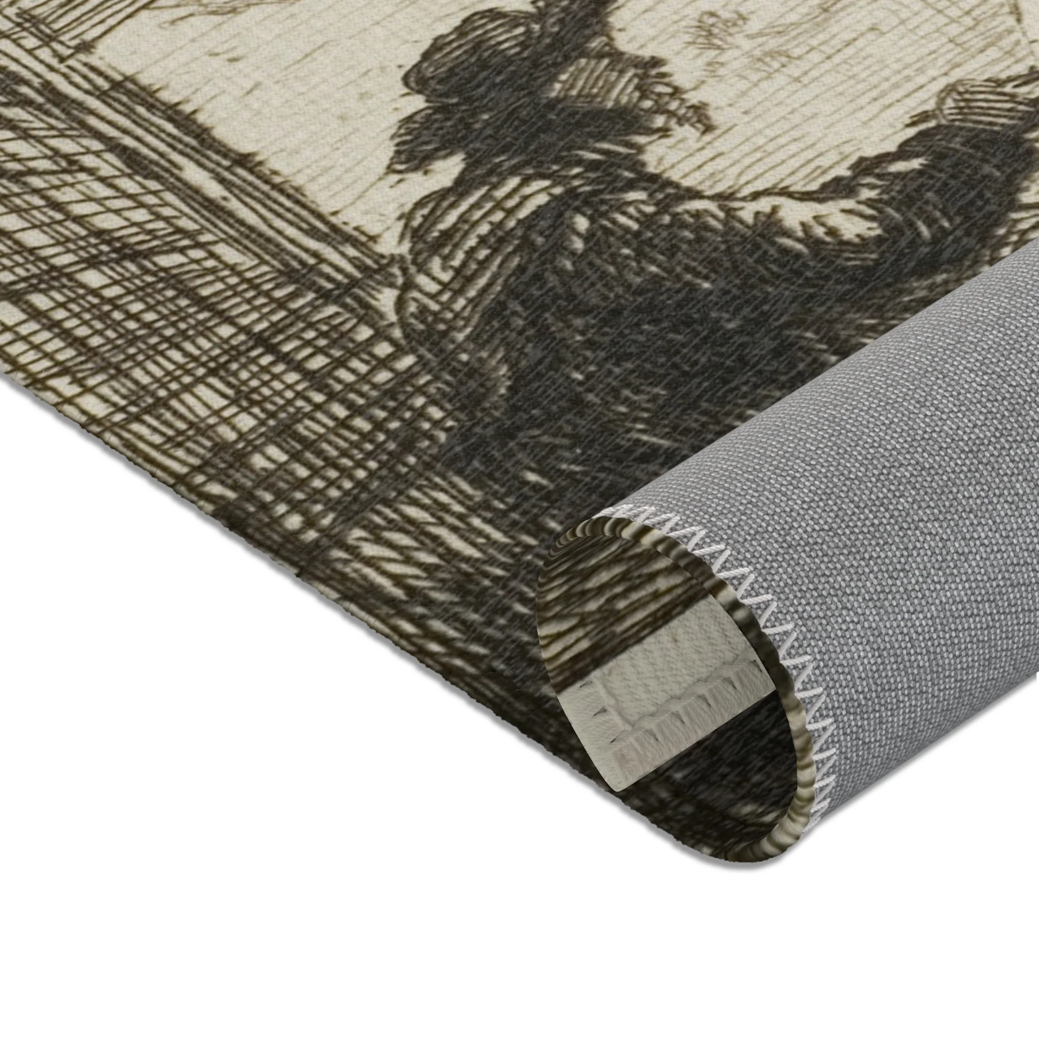 Charles François Daubigny - The Boat Studio, from The Boat Trip | Area Rug - Image 8