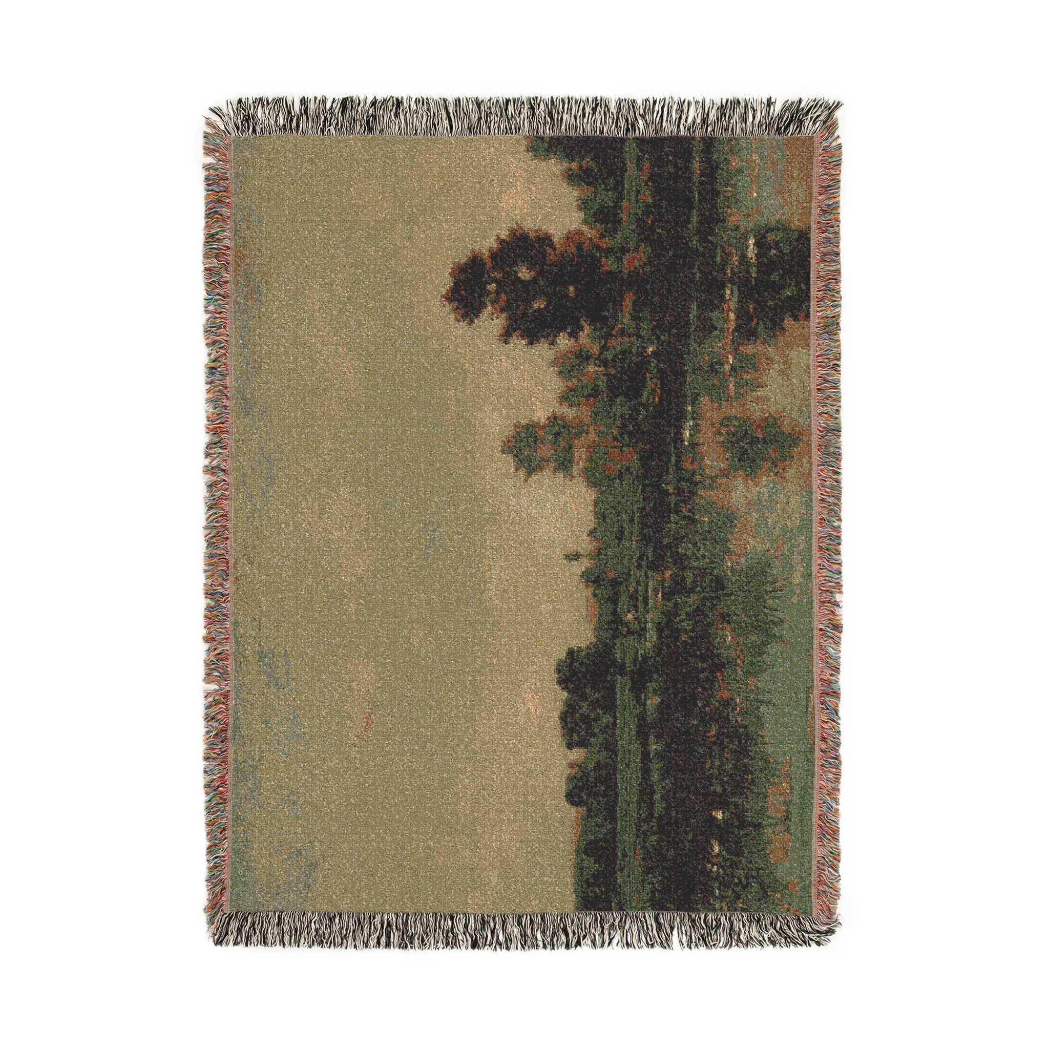 Charles François Daubigny - The Marsh | Woven Tapestry Blanket - Image 11