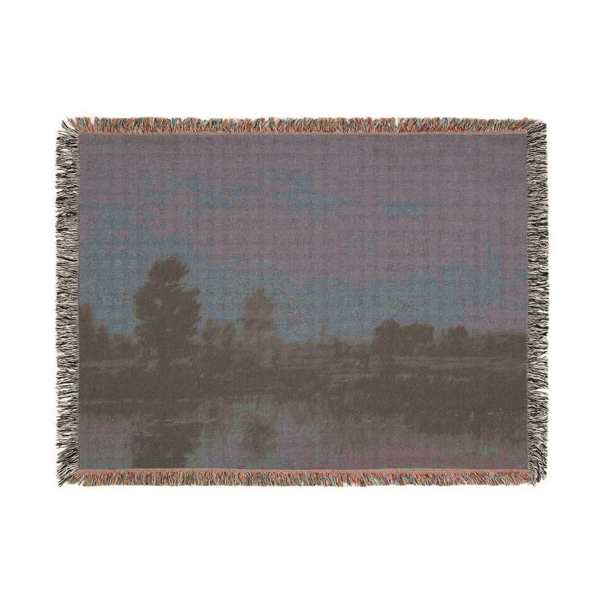 Charles François Daubigny - The Marsh | Woven Tapestry Blanket - Image 12