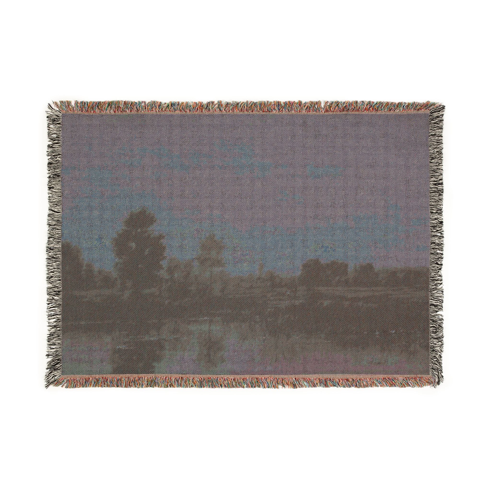 Charles François Daubigny - The Marsh | Woven Tapestry Blanket - Image 4