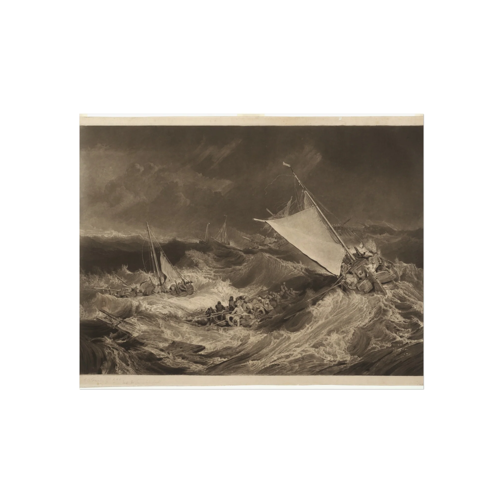 Charles Turner - A Shipwreck | Fine Art Poster - Image 2