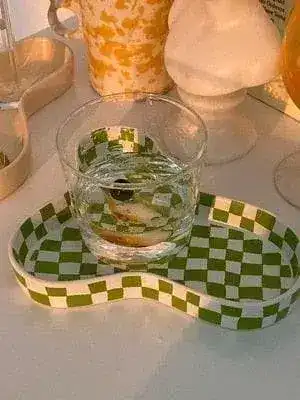 Chic Checkers Ceramic Bowl - Image 4