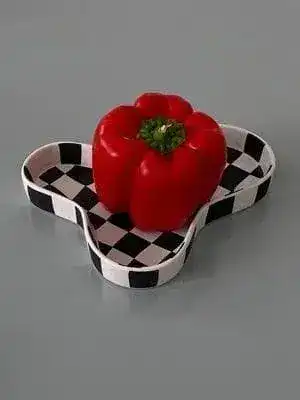 Chic Checkers Ceramic Bowl - Image 5