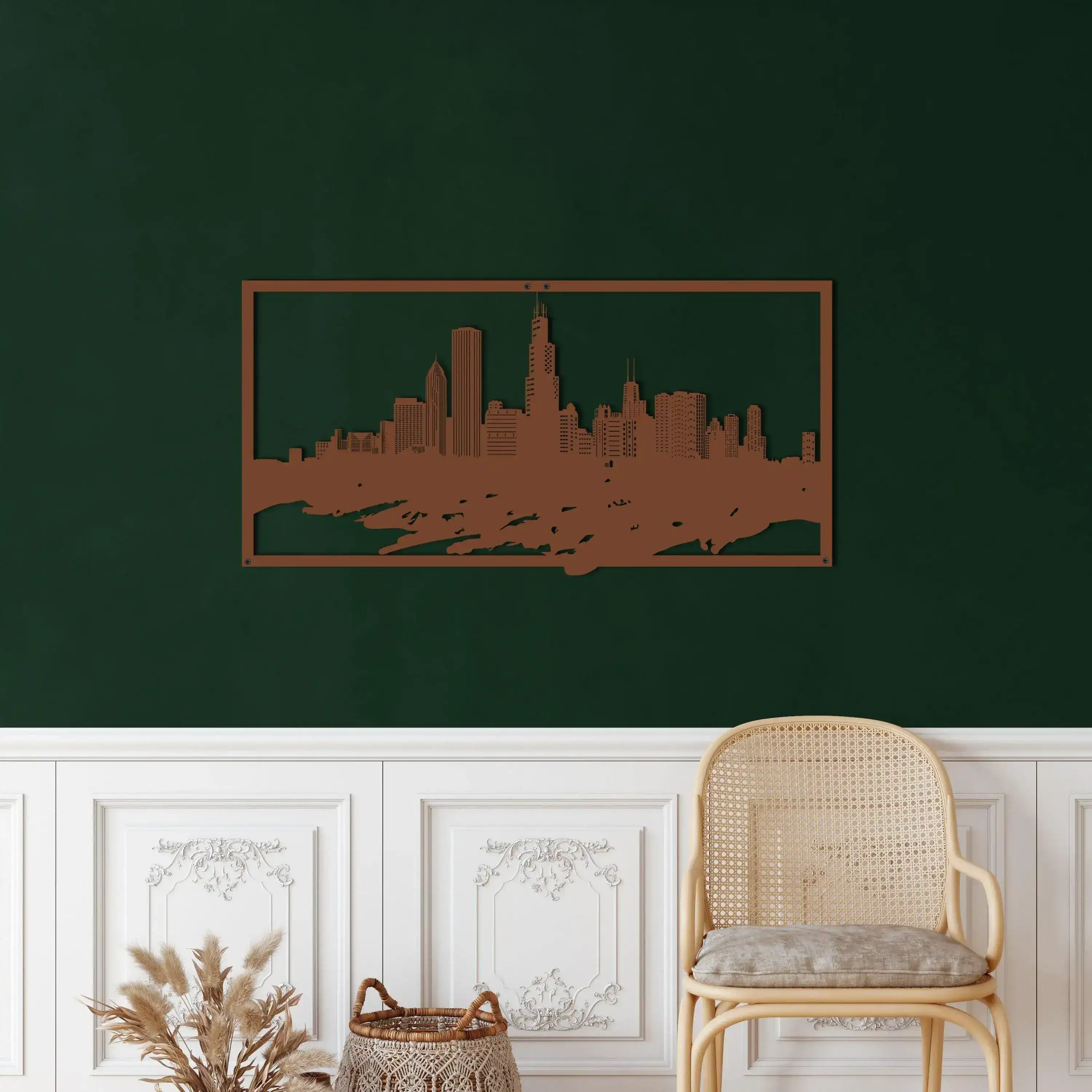 Chicago Skyline Metal Wall Hanging Decor - Image 12